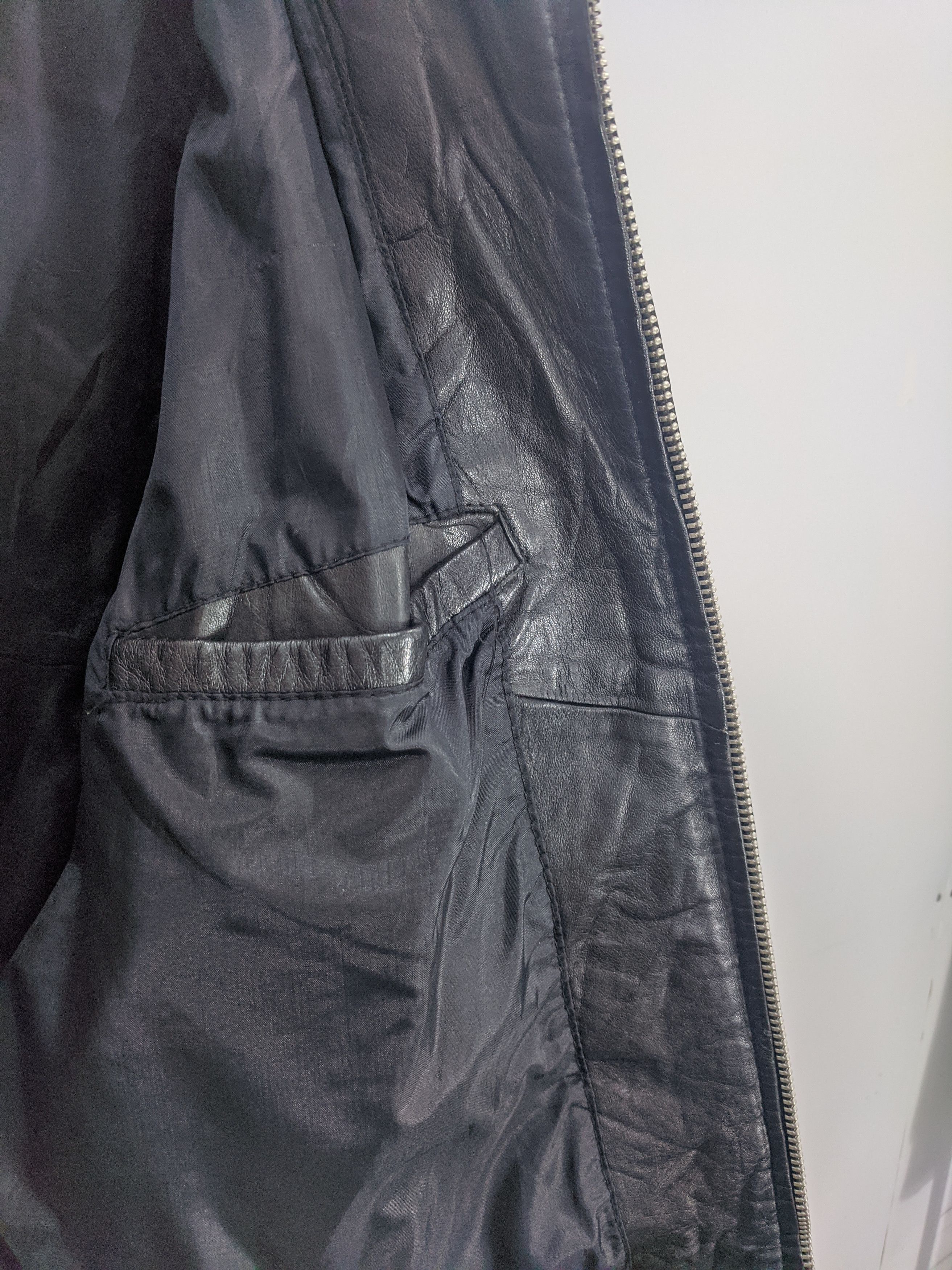 Vintage Vintage 80s Japanese Leather Jacket Zipper J0343 Size US M / EU 48-50 / 2 - 9 Thumbnail