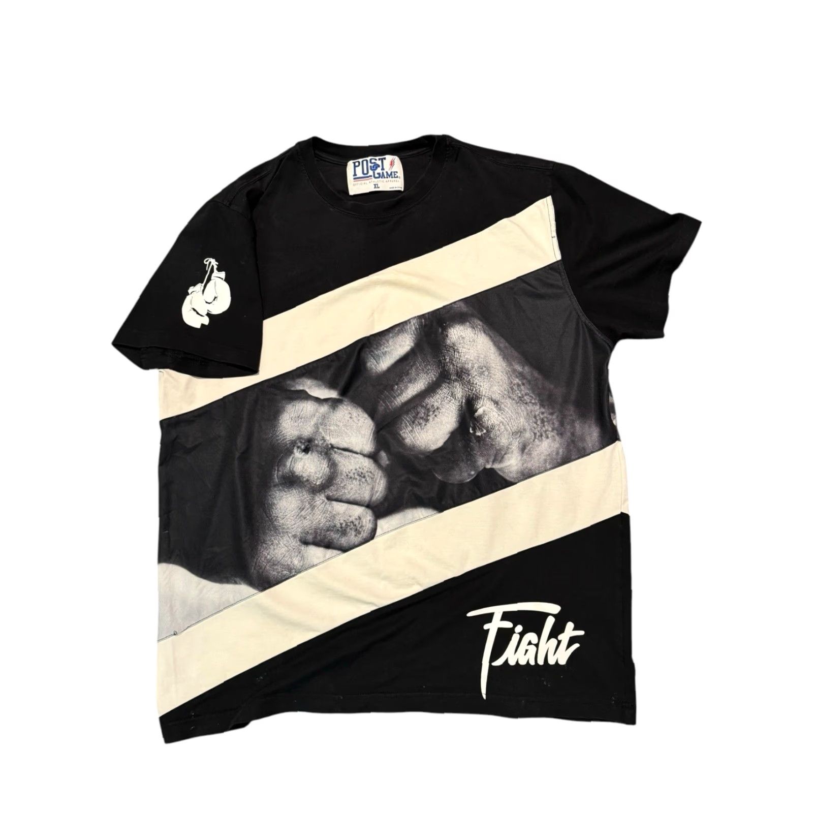 Vintage VINTAGE Post Game Mike Tyson Shirt T-Shirt Mens XL Black Short Sleeve Crew Neck AOP Boxing Sports 90s Art City Hip Hop Double-Sided Size US XL / EU 56 / 4 - 5 Thumbnail