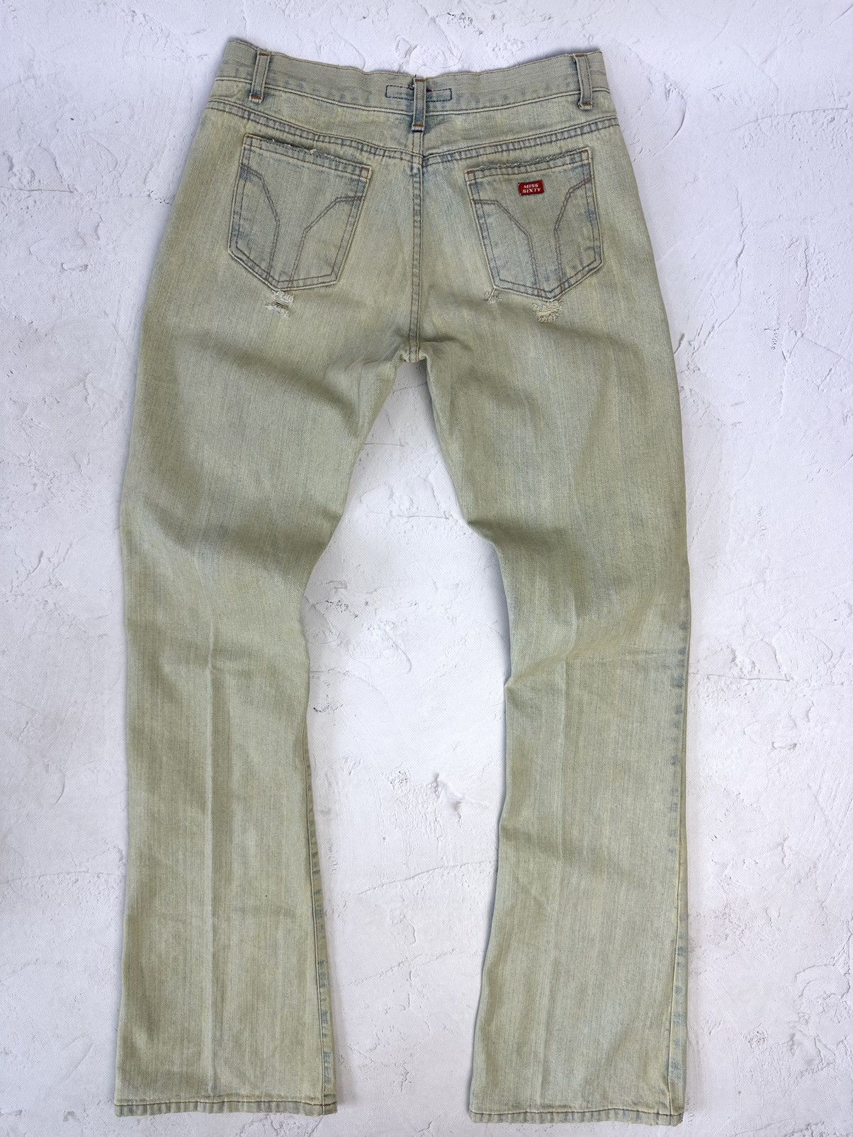 Miss Sixty Vintage Y2K Miss Sixty Distressed Washed Jeans Size 28" / US 6 / IT 42 - 6 Thumbnail