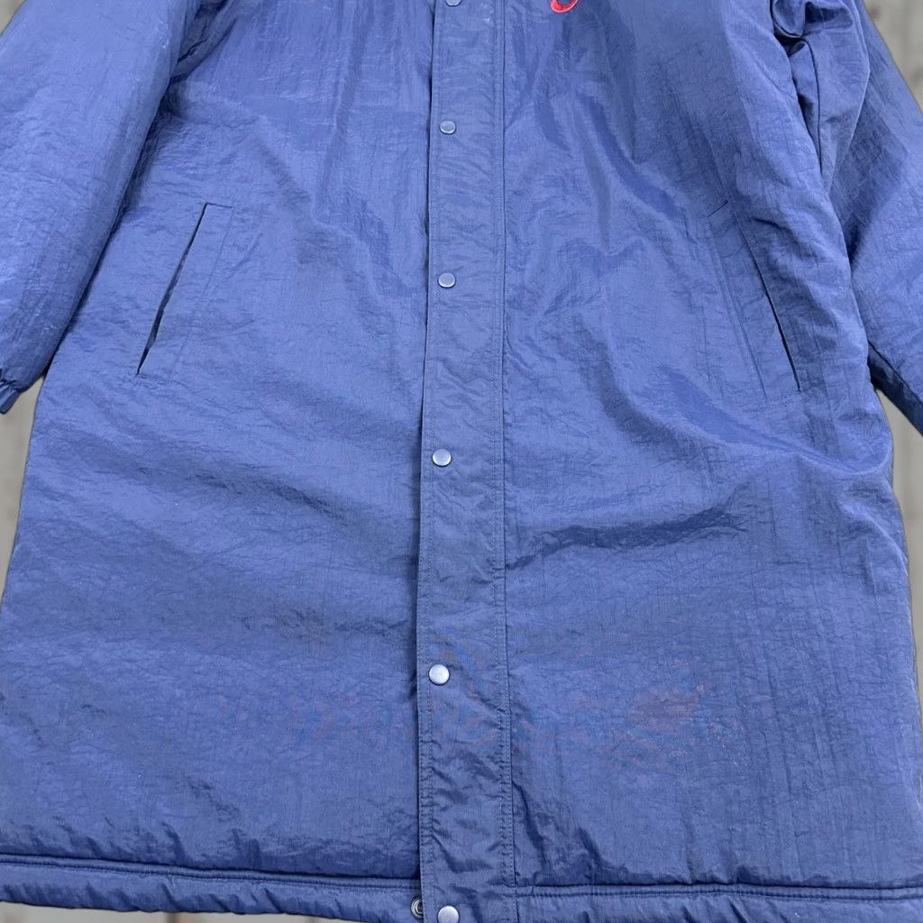 Nike VINTAGE Nike Jacket Men M Blue Solid Hooded Parka 90s Stadium Trench Coat Size US M / EU 48-50 / 2 - 1 Thumbnail