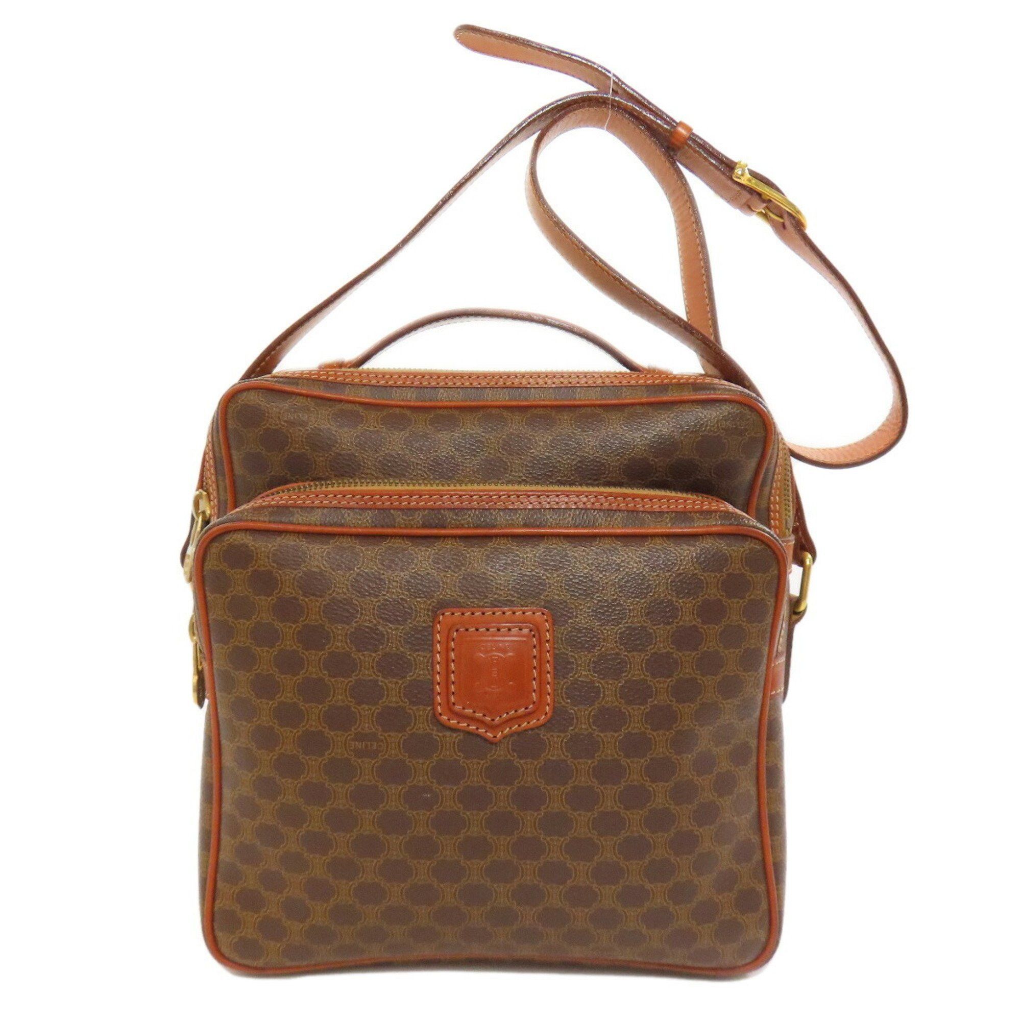Celine Macadam Shoulder Bag For Women in Brown