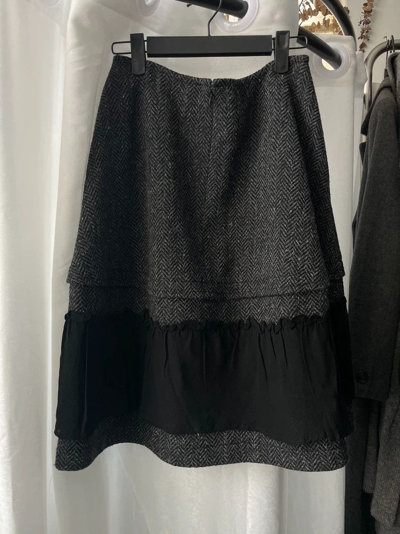 Comme des Garcons Comme des Garçons size s Medieval wool chiffon herringbon Size 25" / US 0 / IT 36 - 1 Thumbnail