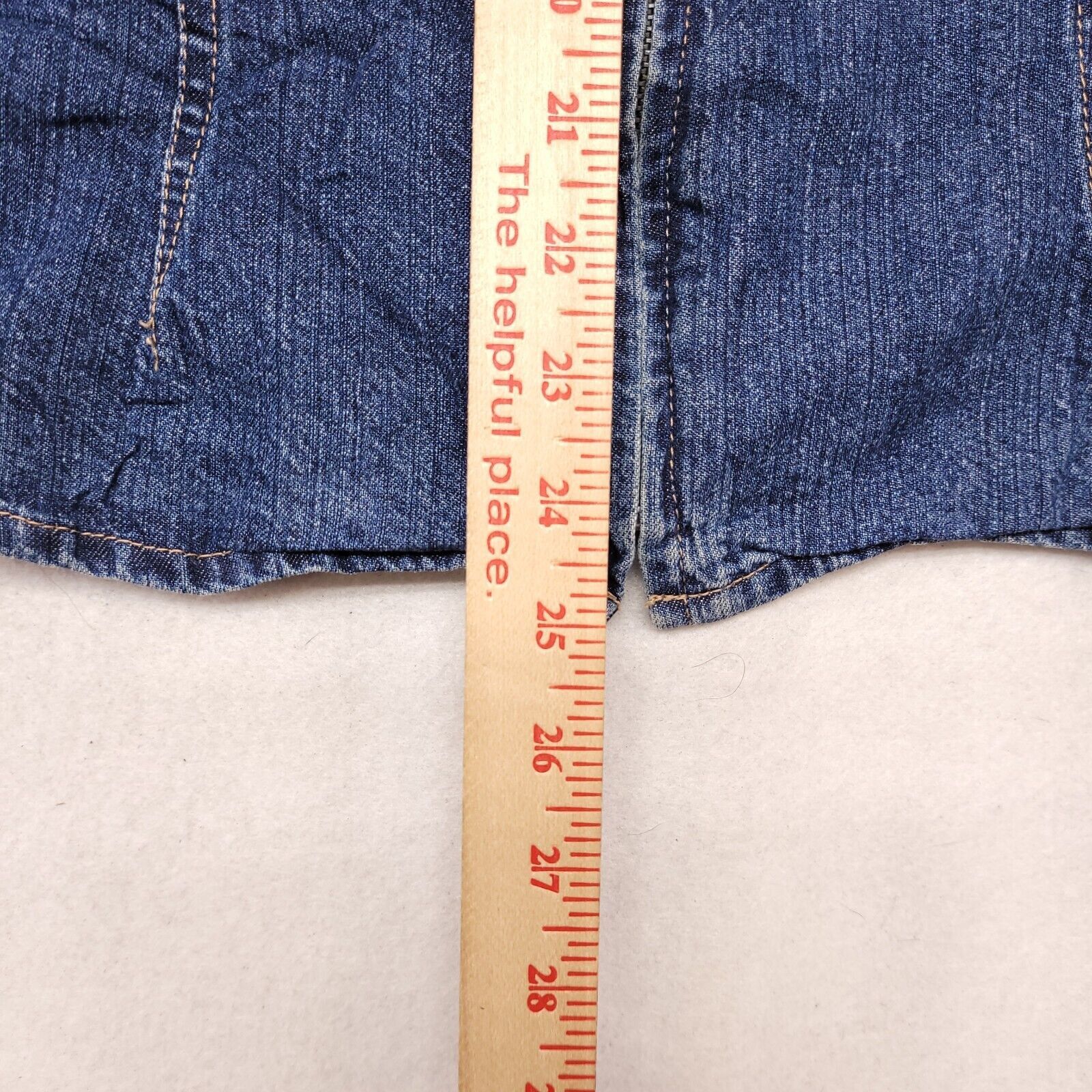 Sonoma Sonoma Zip Long Sleeve Denim Jean Jacket Womens Size S Blue Size S / US 4 / IT 40 - 7 Thumbnail