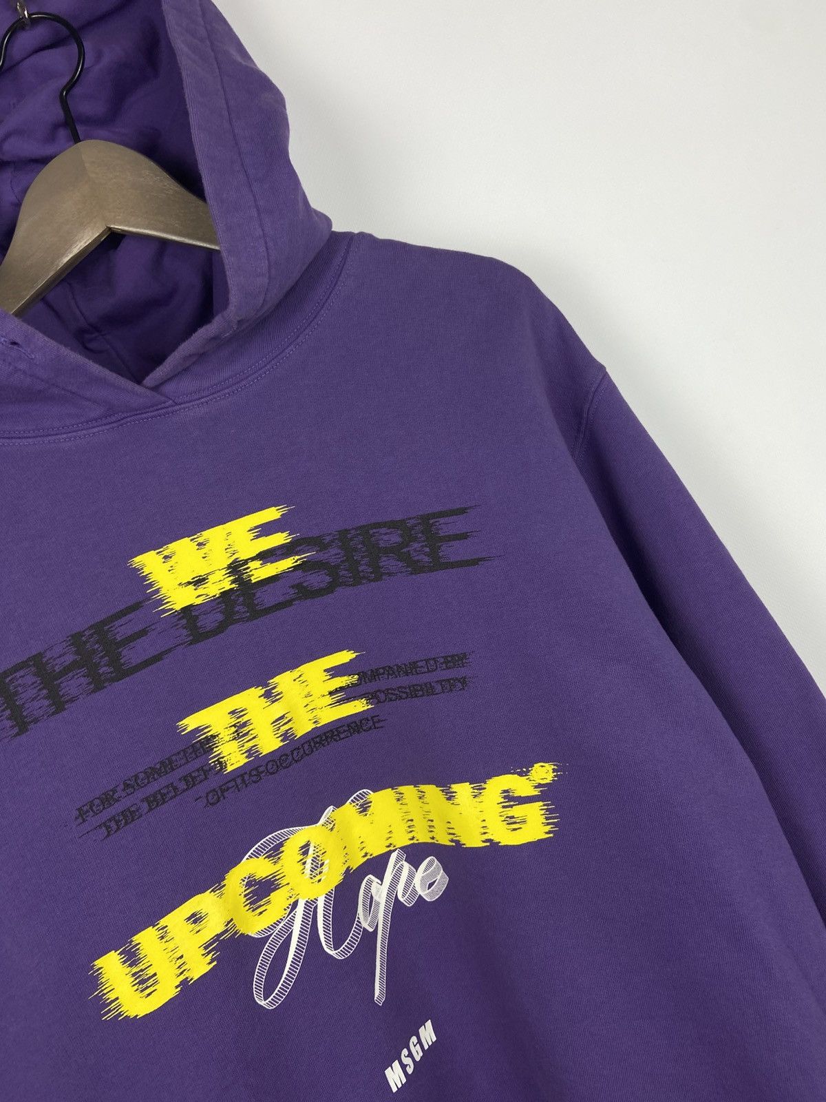 MSGM MSGM Women's Hooded Purple Logo Print Sweatshirt Hoodie Sz S Size S / US 4 / IT 40 - 8 Thumbnail