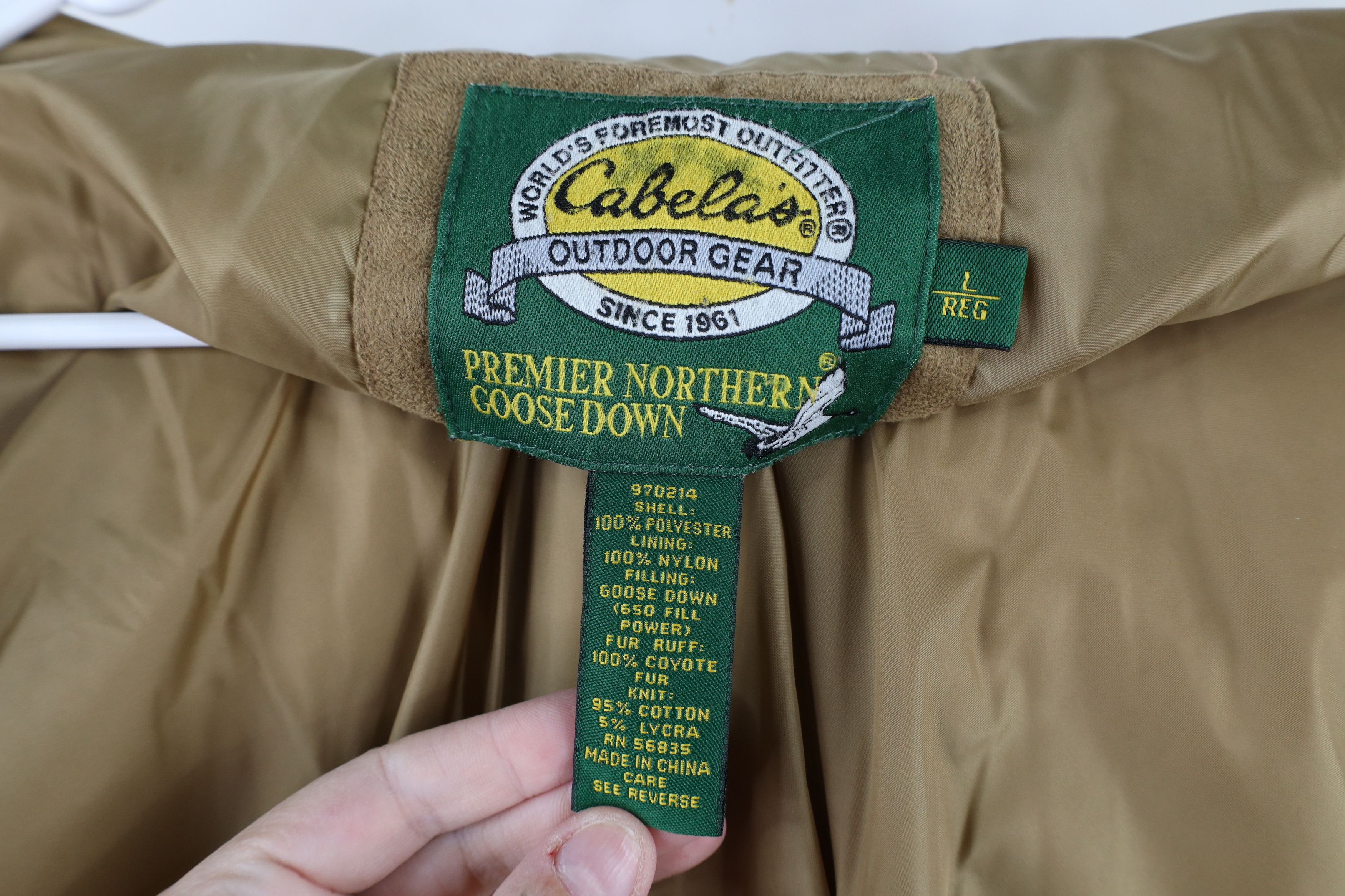 Cabelas × Vintage Vintage Cabelas rim 650 Duck Down Fill Hooded Puffer Jacket Size L / US 10 / IT 46 - 10 Thumbnail