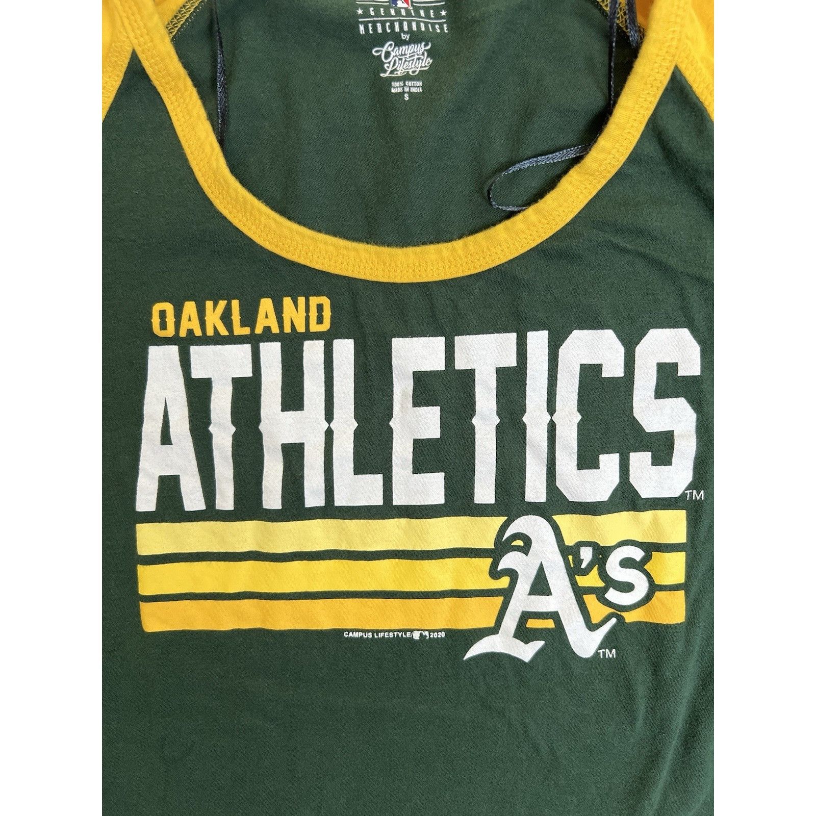 Other Oakland Athletics Women’s Raglan 3/4 Sleeve Shirt Size Small Size S / US 4 / IT 40 - 3 Thumbnail