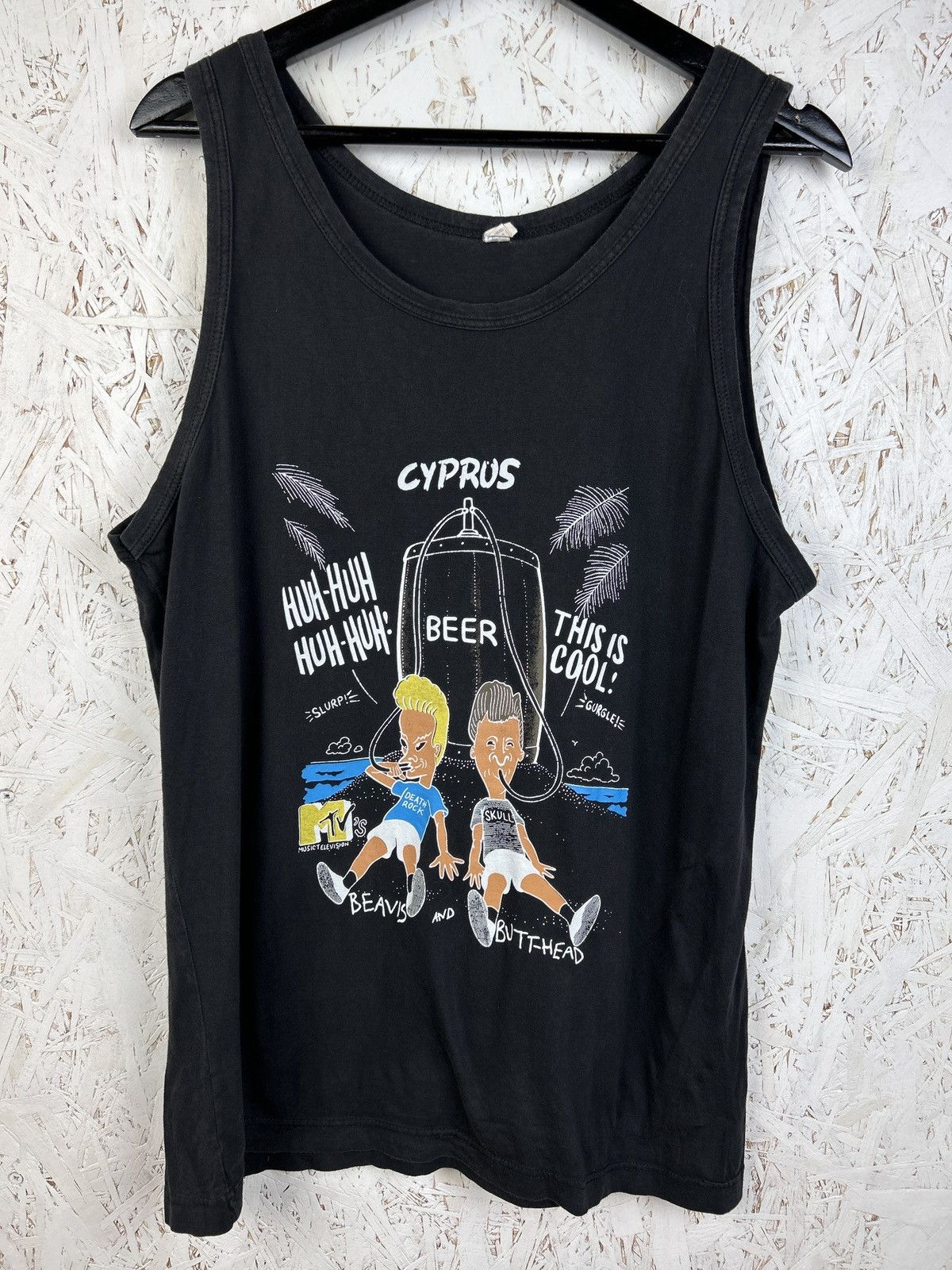 Vintage 90s Vintage Beavis And Butthead Beer MTV Sleeveless Tank Top Size US M / EU 48-50 / 2 - 1 Thumbnail