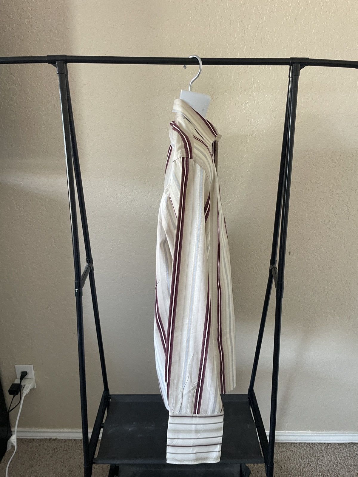 Paul Smith Striped Spread Collar FC contrast sleeve shirt Size US M / EU 48-50 / 2 - 6 Thumbnail