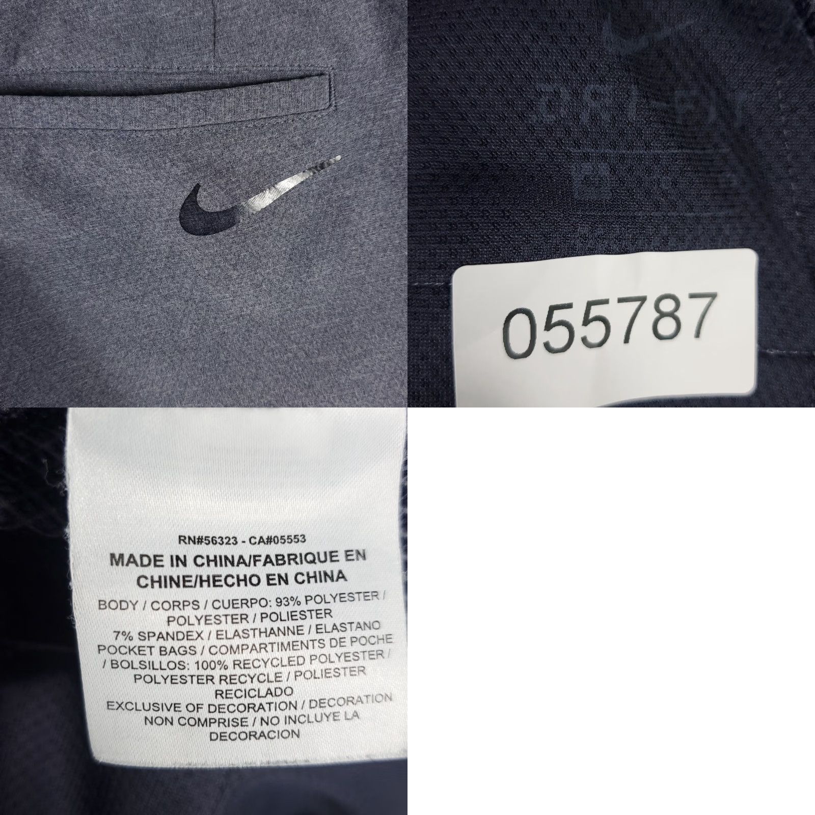 Nike Nike Shorts Mens 40 Blue Dri Fit Flat Front Chino Casual Golf Swoosh Polyester Size US 40 / EU 56 - 8 Thumbnail