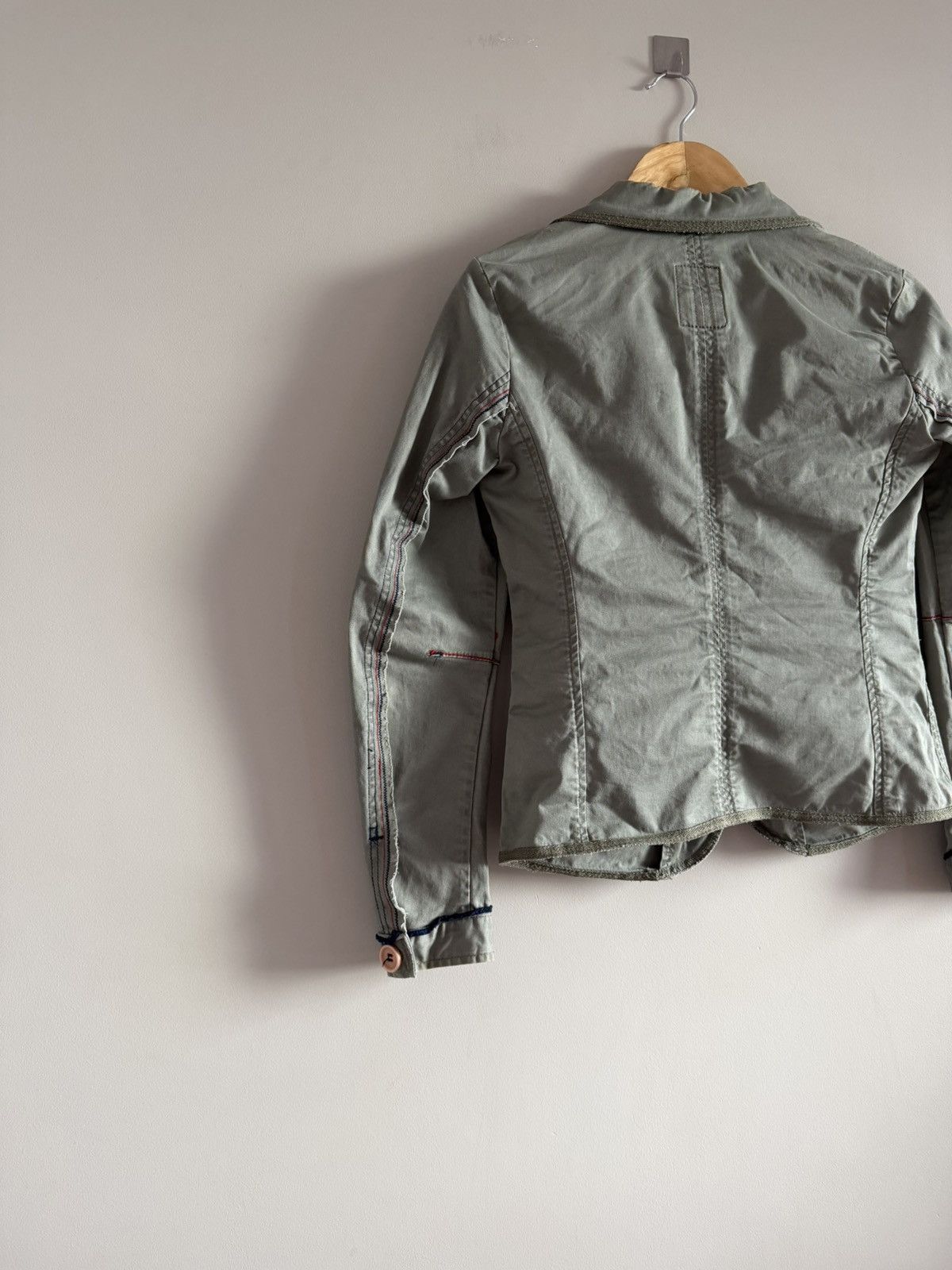 Marithe + Francois Girbaud Marithé François Girbaud Olive Cropped Jacket Size M / US 6-8 / IT 42-44 - 6 Thumbnail