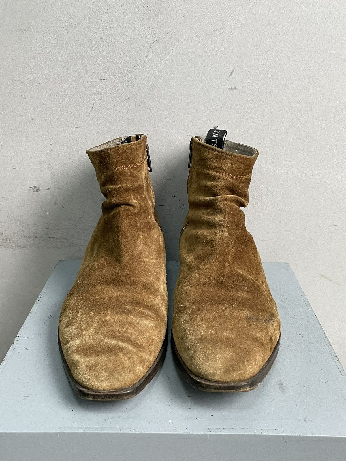 Allsaints Rare Gudi style All Saints suede zipper ankle leather boots Size US 10 / EU 43 - 6 Thumbnail