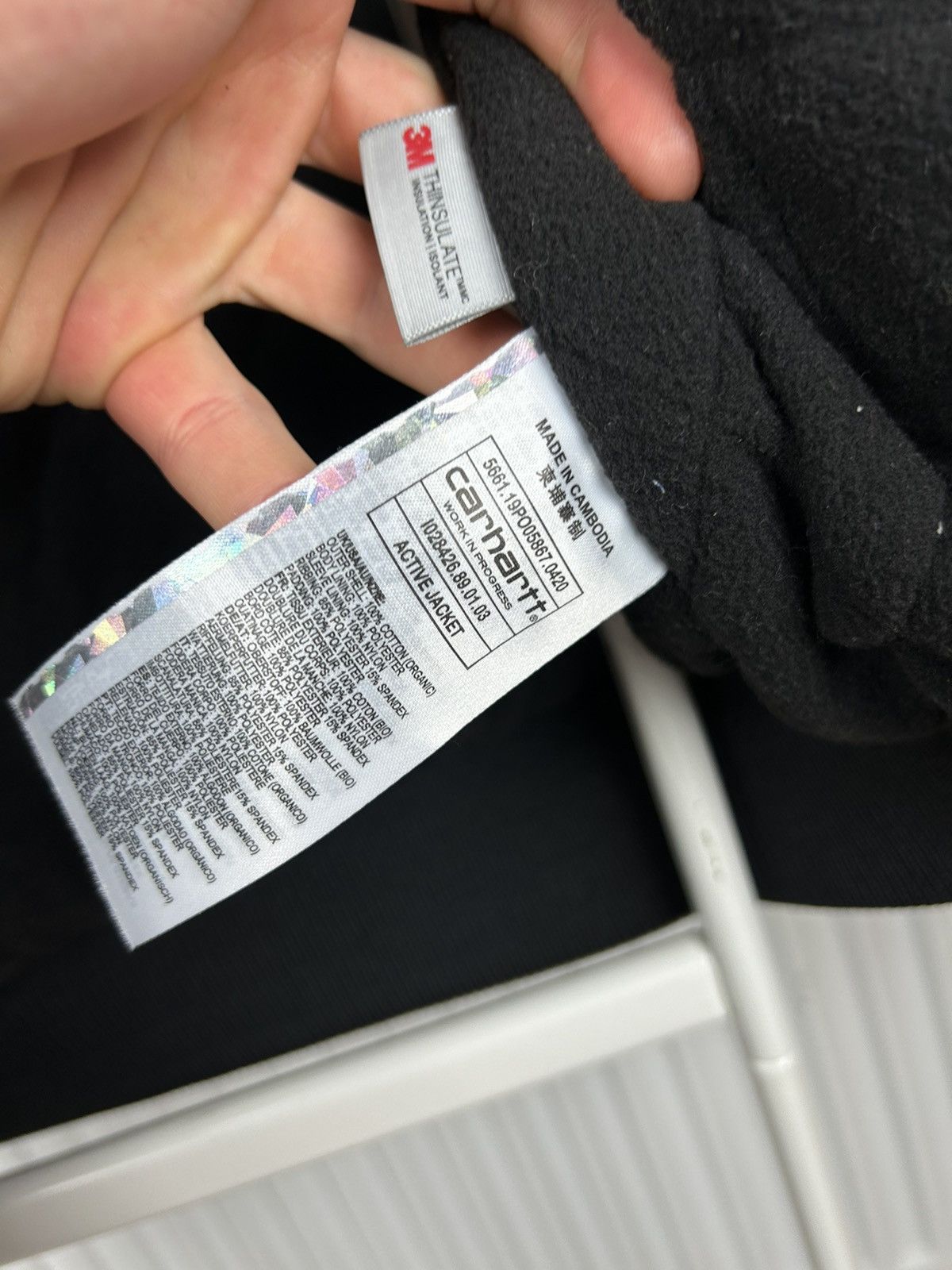 Carhartt × Vintage CARHARTT VINTAGE ACTIVE DETROIT BLACK JACKET FADED Size US L / EU 52-54 / 3 - 10 Thumbnail