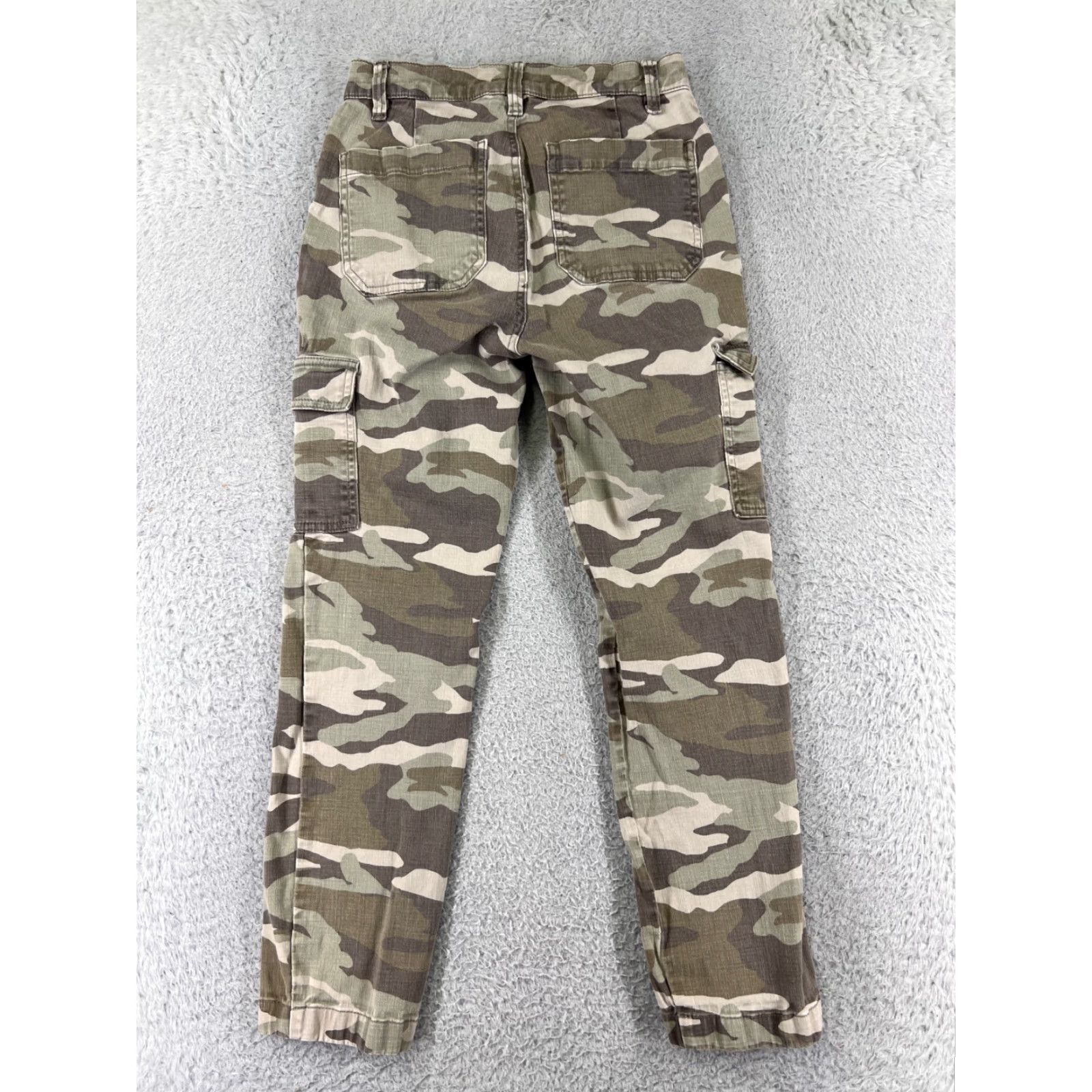 J.Crew J.Crew Women's Cargo Pants Size 24 Beige Cotton Blend Low Rise Straight Fit Casual Size 42" / US 20 - 2 Thumbnail