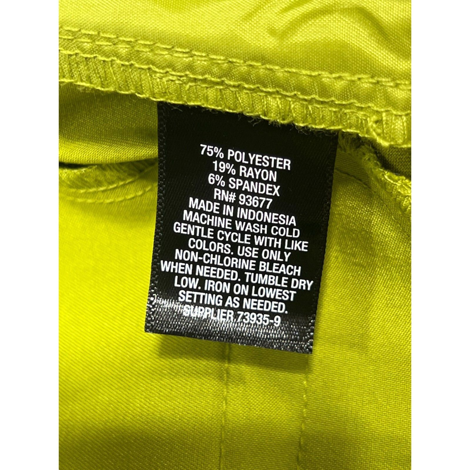 Worthington Worthington - Women's High-Rise Modern Trouser - Golden Lime Size 26" / US 2 / IT 38 - 12 Thumbnail