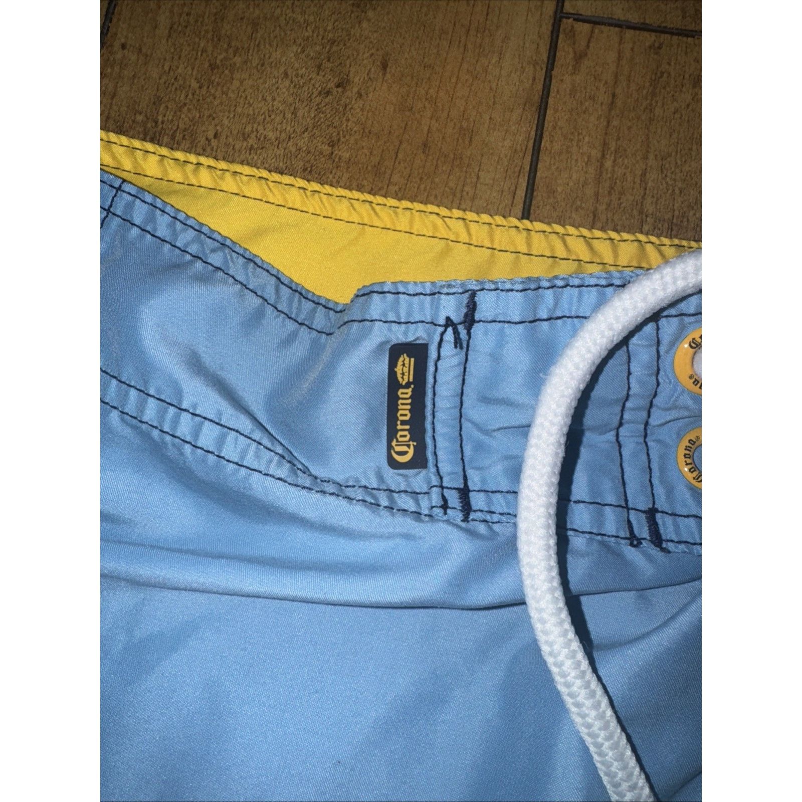 Vintage Corona Extra Swim Trunks Blue 34x10 Y2K Size US 34 / EU 50 - 4 Thumbnail