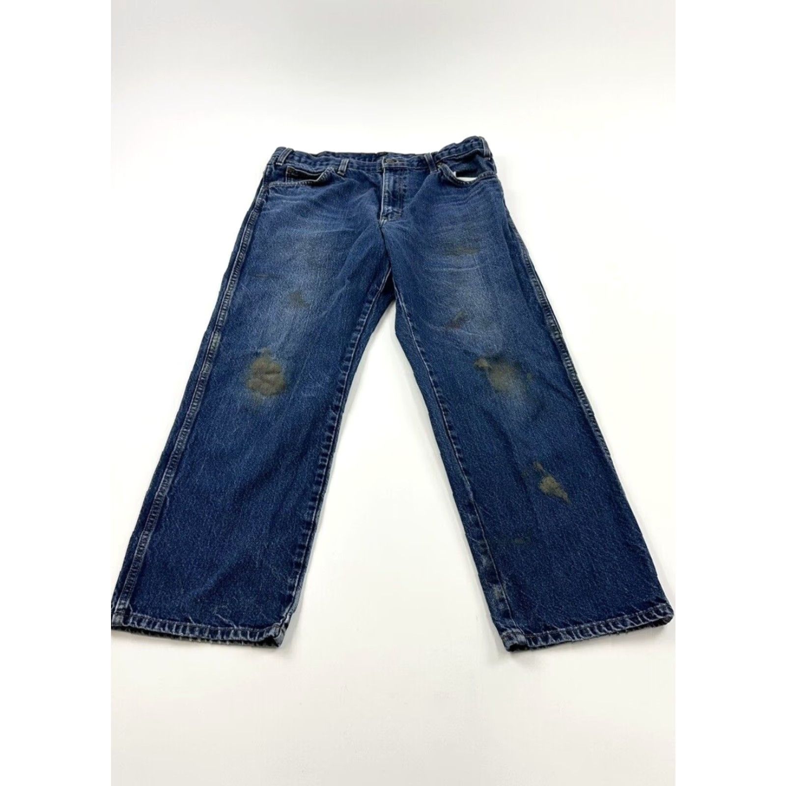 Dickies Dickies Jeans Men’s 33 Waist 29 Inseam Relaxed Straight Blue Denim Work Pants Carpenter Utility Jeans Mens Size US 33 - 2 Thumbnail