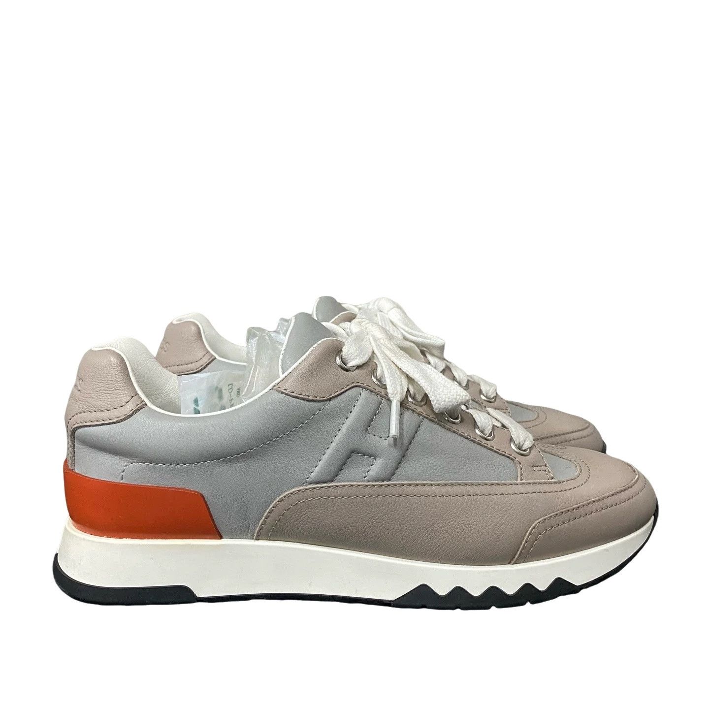 Hermes Hermès Leather Low-Top Sneakers Size 35 Size US 5 / IT 35 - 1 Thumbnail