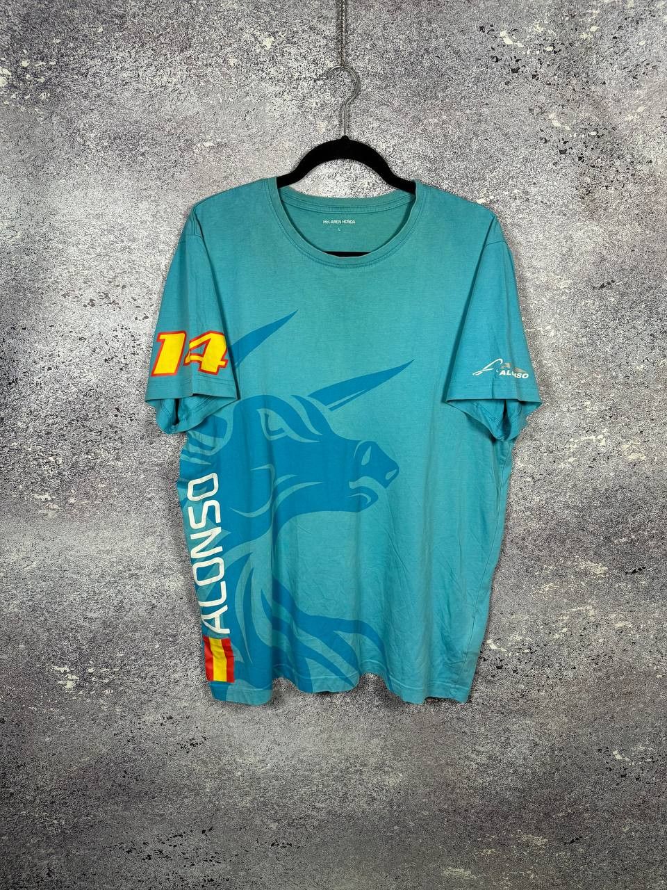 Malcolm McLaren McLaren Alonso F1 Team Racing Formula 1 T-Shirt Large Size US L / EU 52-54 / 3 - 1 Thumbnail