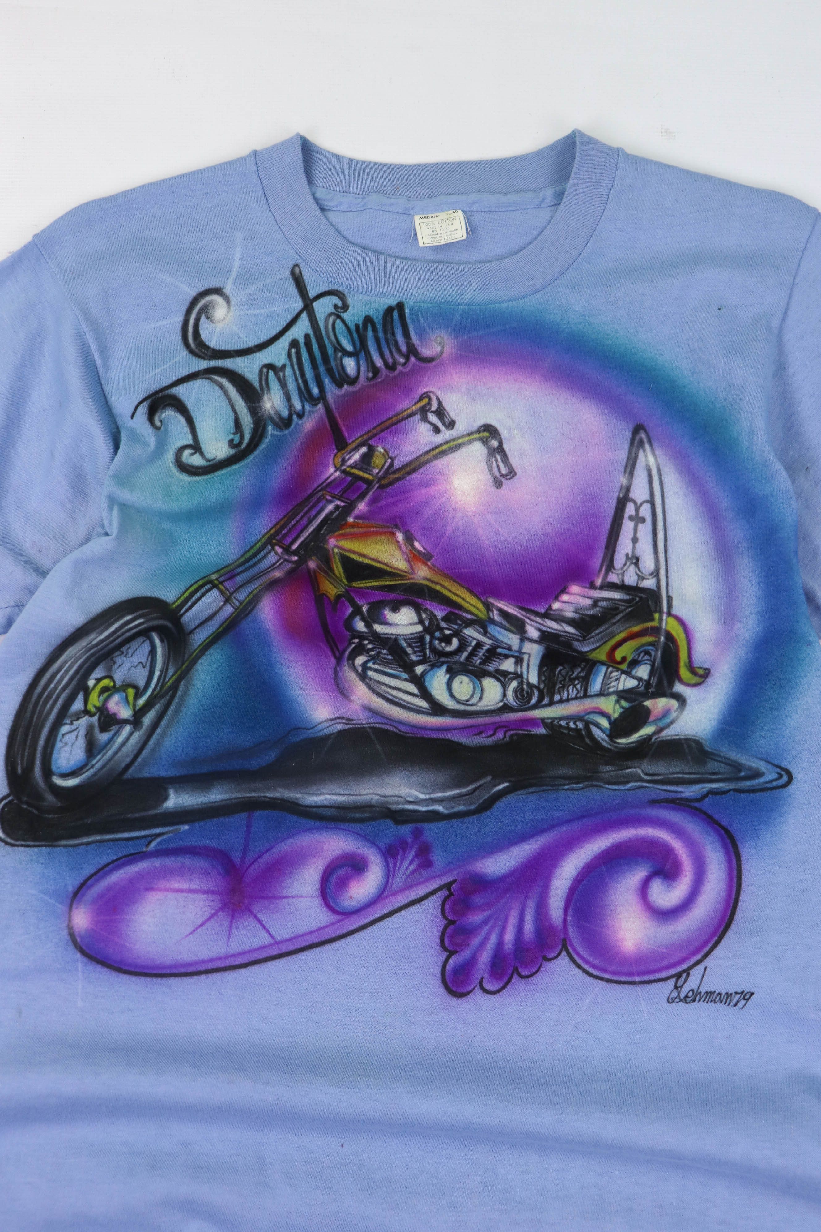 Vintage Harley Sportster Daytona Retro Vintage Hand Painted T-shirt Size US XS / EU 42 / 0 - 3 Thumbnail