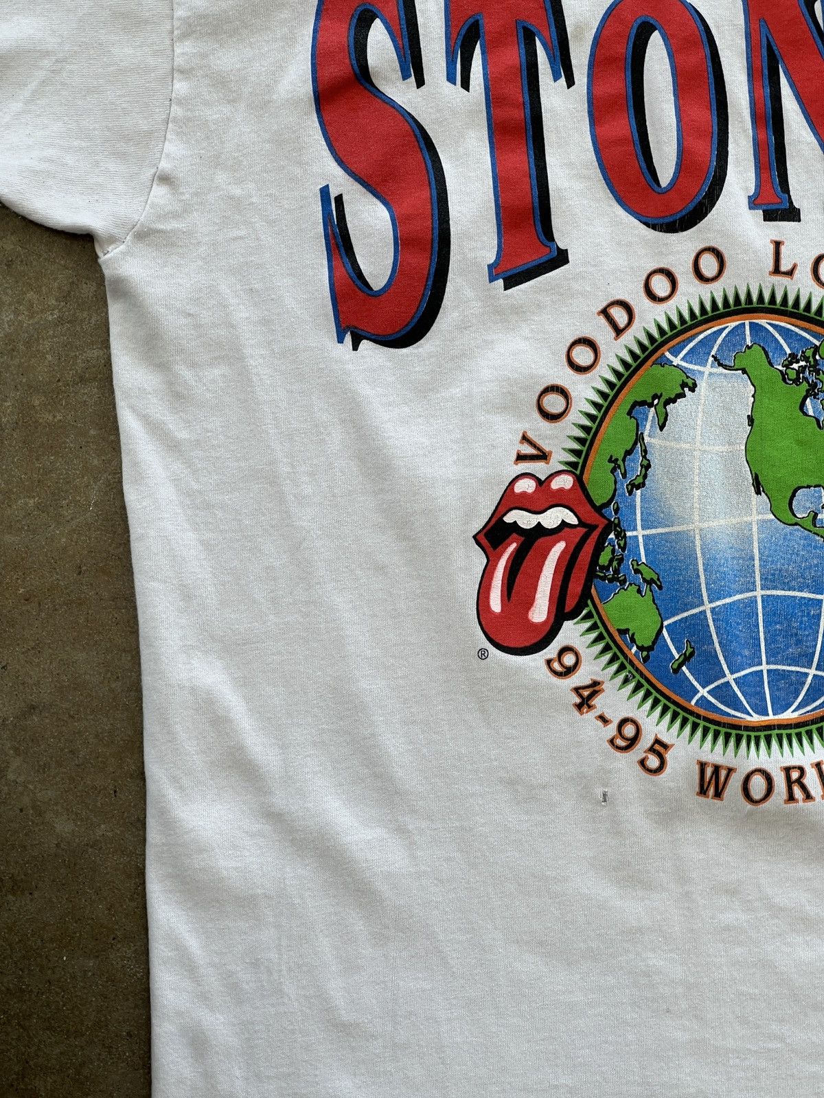 Band Tees Vintage Rolling Stones VooDoo Lounge 1995 World Tour Large Size US L / EU 52-54 / 3 - 6 Thumbnail
