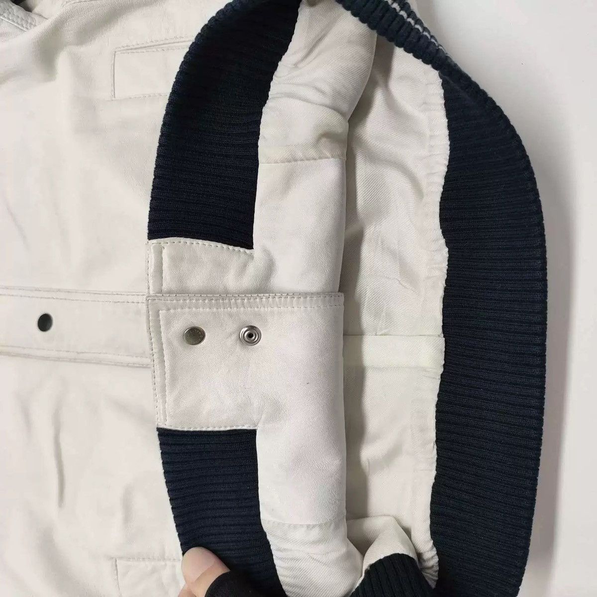 Dior Dior Homme 05ss White Lambskin Three Wolf Leather Jacket Size US M / EU 48-50 / 2 - 15 Thumbnail