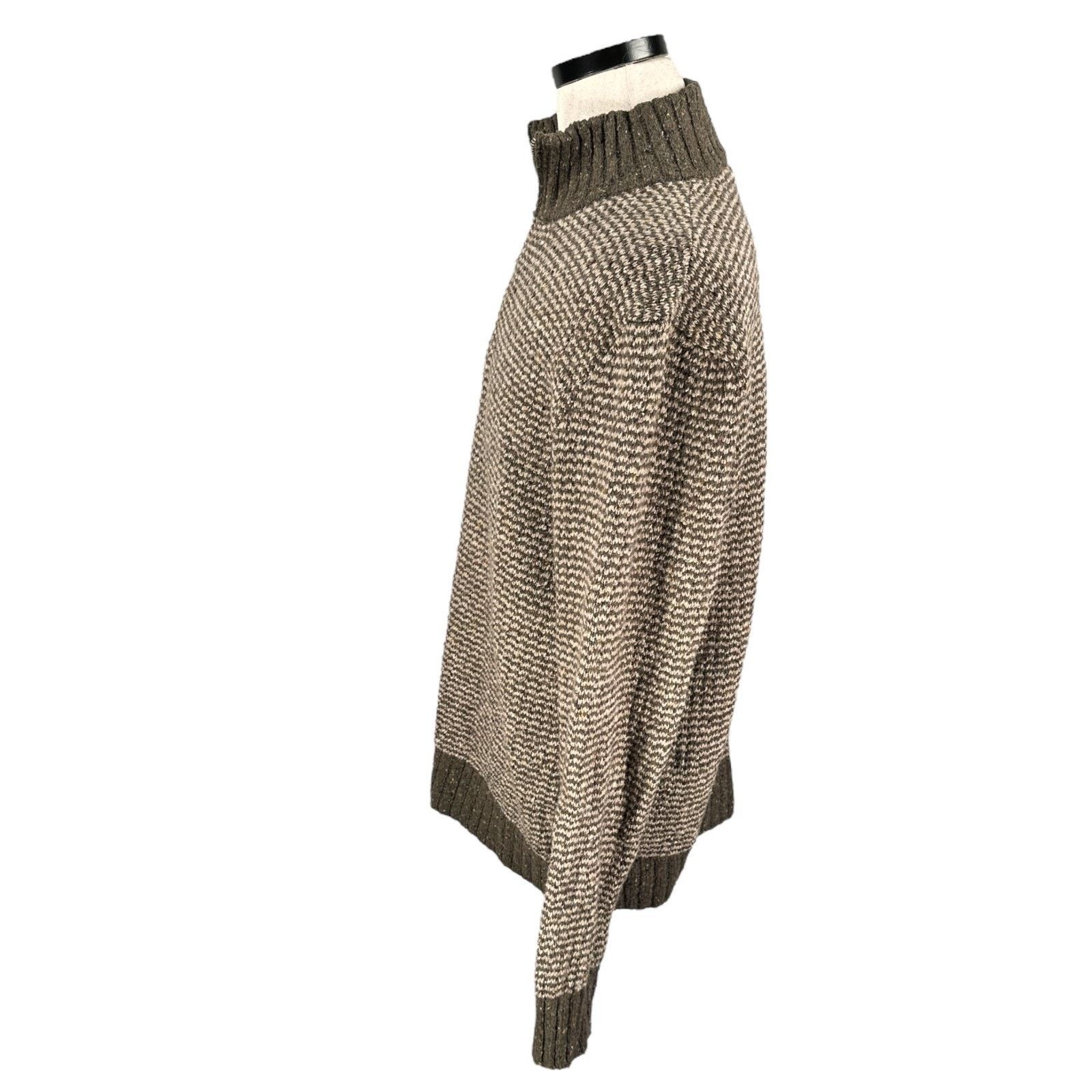 Gap Vintage Gap 1/4 Zip Sweater Men Large Brown Wool Y2K 2007 Size US L / EU 52-54 / 3 - 5 Thumbnail