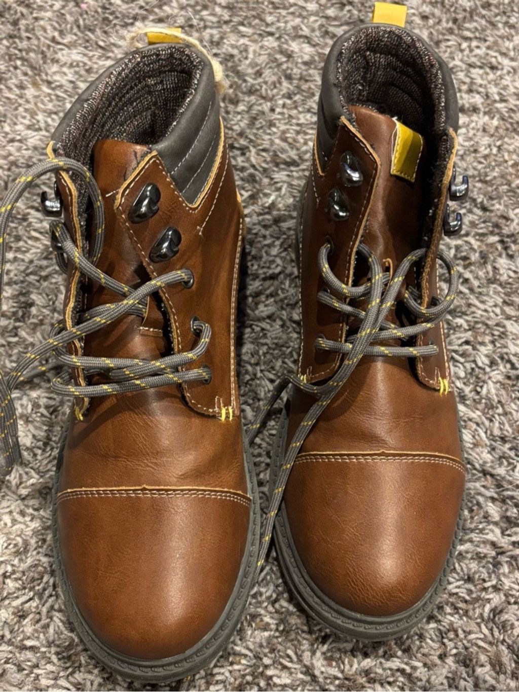 Crevo Men's Crevo Brown Leather Boots Size US 5 / EU 37 - 7 Thumbnail