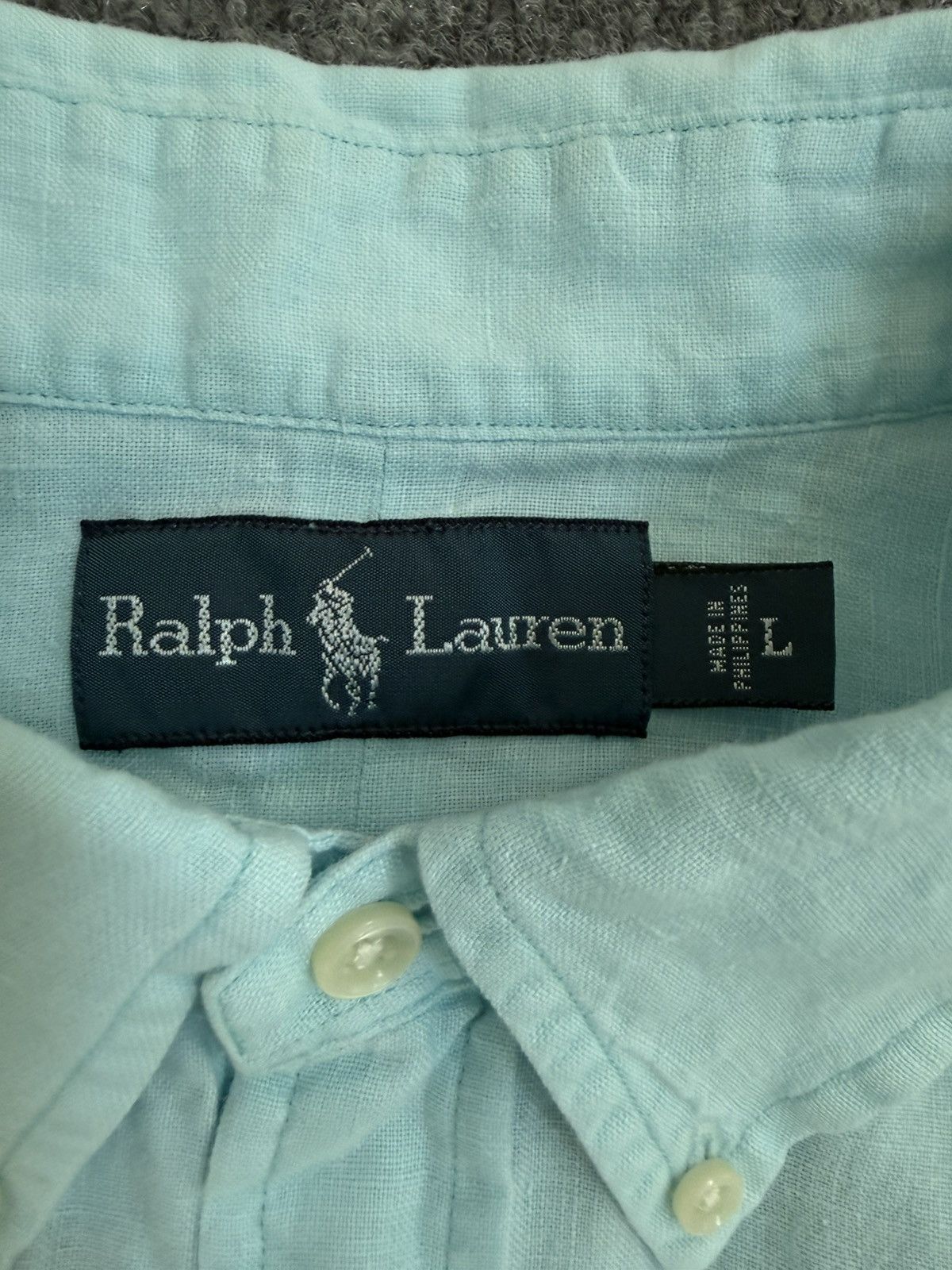 Ralph Lauren Polo Ralph Lauren Linen Shirt Short Sleeve Blue L Size US L / EU 52-54 / 3 - 4 Thumbnail