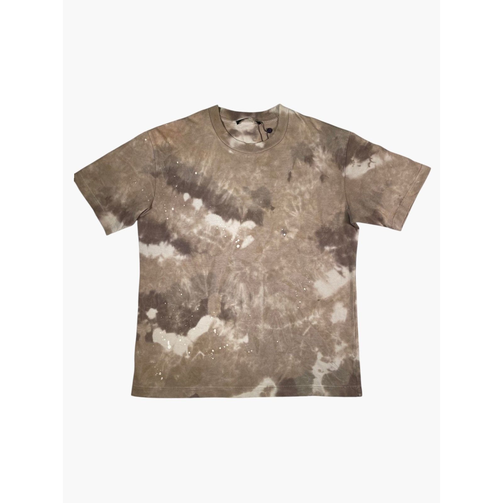 Louis Vuitton Louis Vuitton Back Neck Logo Tan Tie Dye Tee Size US M / EU 48-50 / 2 - 1 Thumbnail