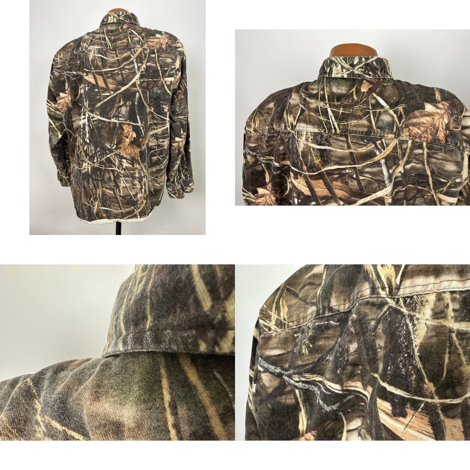Vintage VINTAGE Classics Advantage Max-4 HD Camo Flannel Shirt XL Brown Long Sleeve Outdoor Mens Size US XL / EU 56 / 4 - 8 Thumbnail