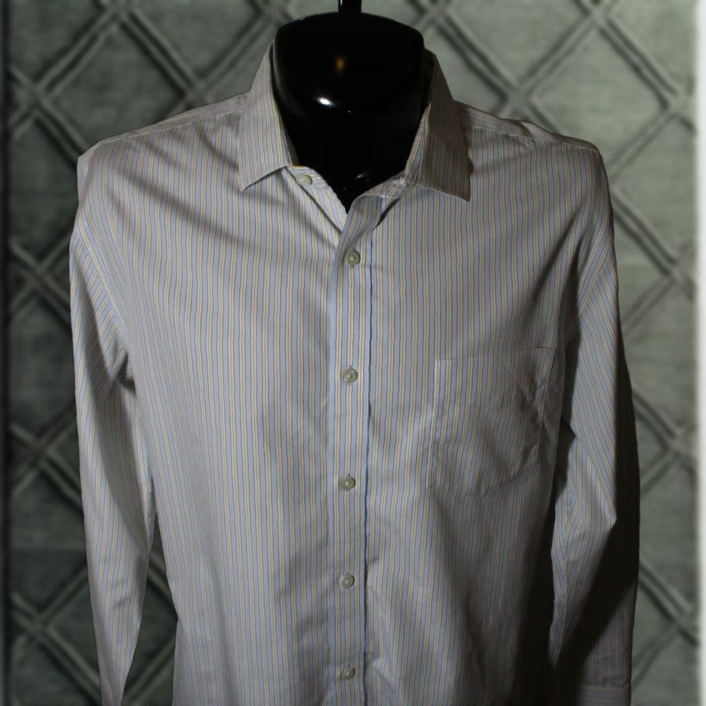J.Crew HABERDASHERY J. Crew Blue Striped Dress Shirt Size XL 17/17.5 Size 46R - 1 Thumbnail