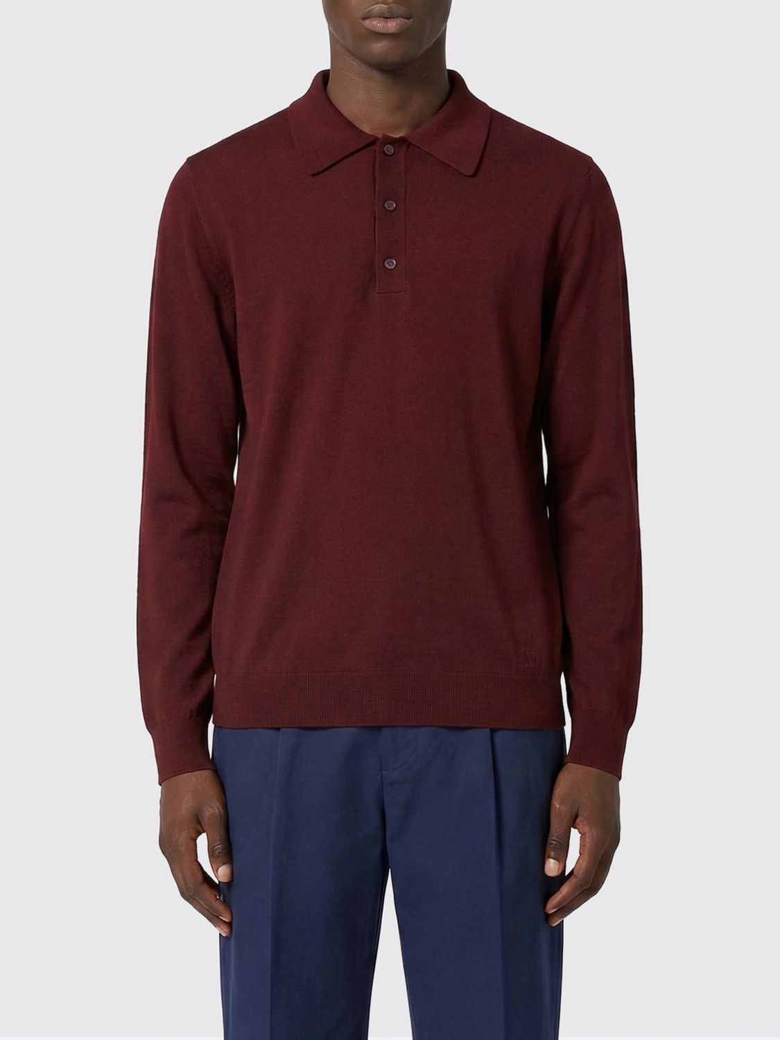 Valentino Valentino Polo Shirt Men Burgundy Size US M / EU 48-50 / 2 - 1 Thumbnail