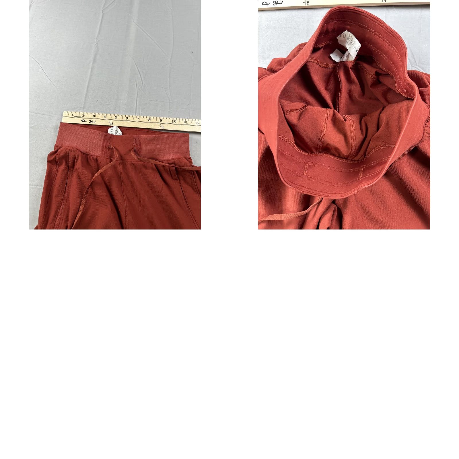 Lululemon Lululemon Jogger Pants Womens 2 Orange High Rise Elastic Waist Pockets Knit Nylon Spandex Tapered 28.5in Inseam Size 26" / US 2 / IT 38 - 8 Thumbnail