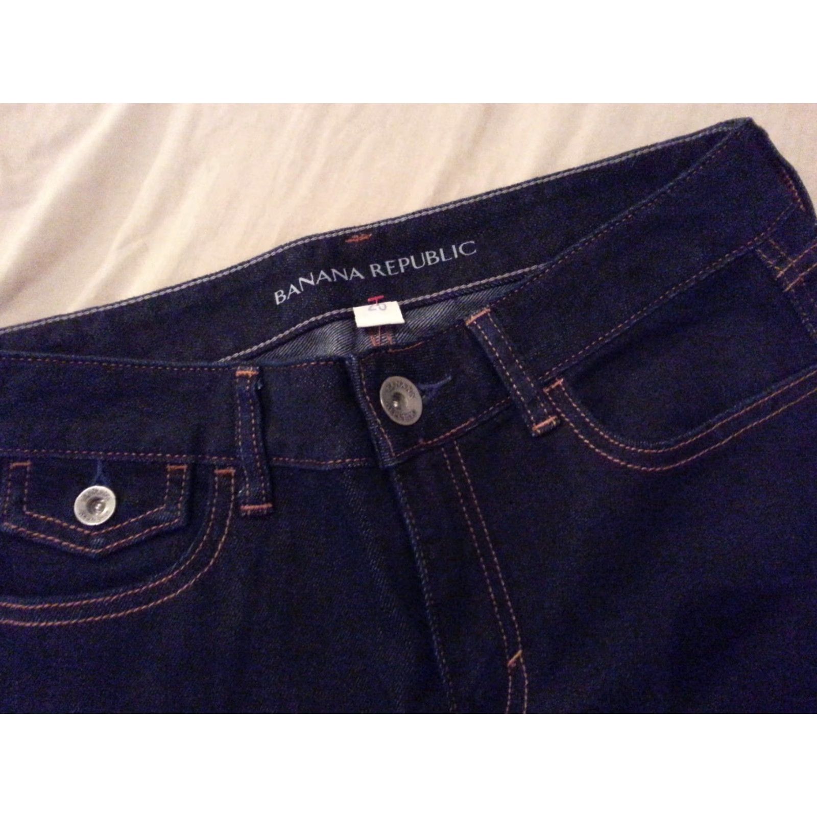 Banana Republic VINTAGE Banana Republic Jeans Women Boot Cut 25 Inseam 33 Blue 28x33 Mens? Size 42" / US 20 - 4 Thumbnail