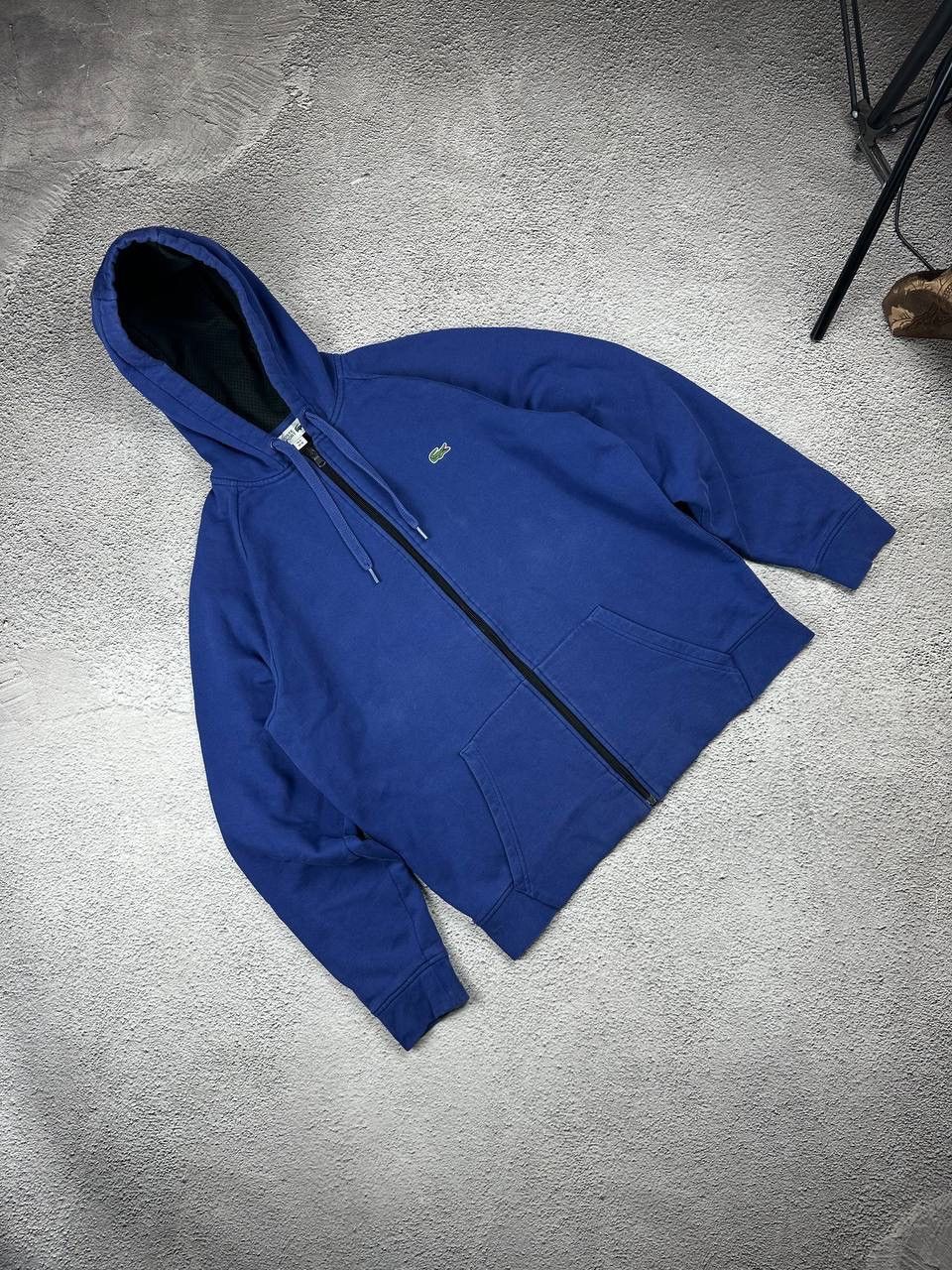 Lacoste Vintage Lacoste Full Zip Hoodie Y2K Hype Style Drill SK8 Size US XL / EU 56 / 4 - 3 Thumbnail