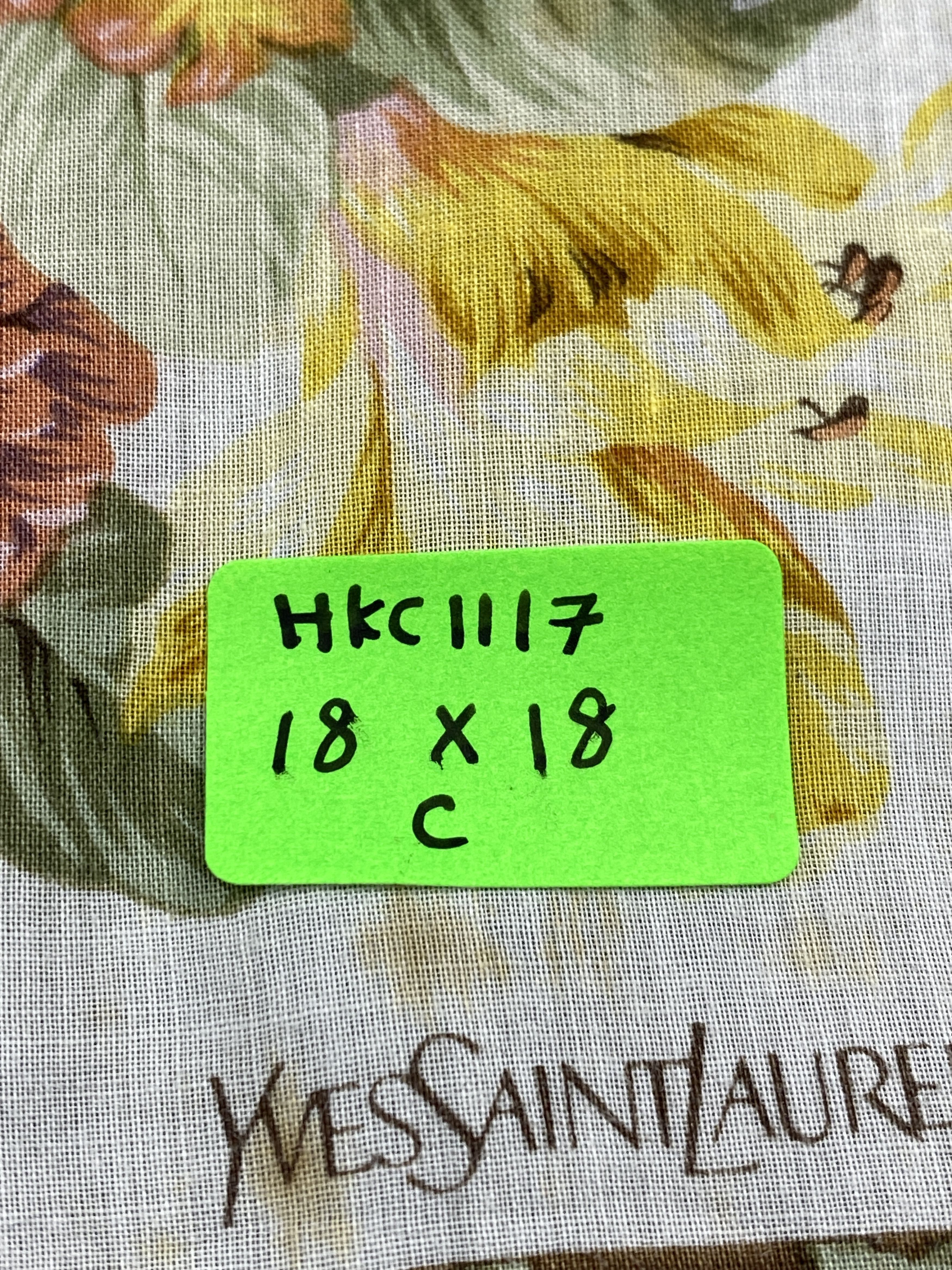 Yves Saint Laurent Yves Saint Laurent Handkerchief / Neckerchief HKC1117 Size ONE SIZE - 9 Thumbnail