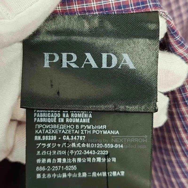 Prada Prada Purple Cotton Long Sleeve Shirt. Size US L / EU 52-54 / 3 - 3 Thumbnail