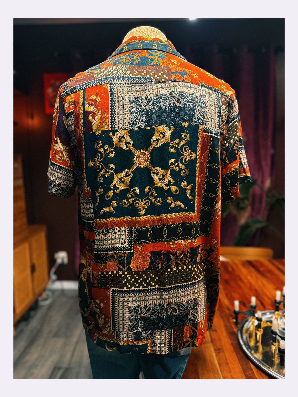 Asos ASOS DESIGN Baroque Patchwork Shirt – Size M Size US M / EU 48-50 / 2 - 7 Thumbnail