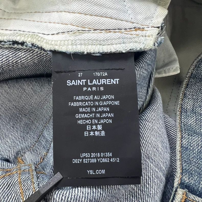 Saint Laurent Paris Saint Laurent Paris Cats must be washed and patched to mak Size US 27 - 7 Thumbnail