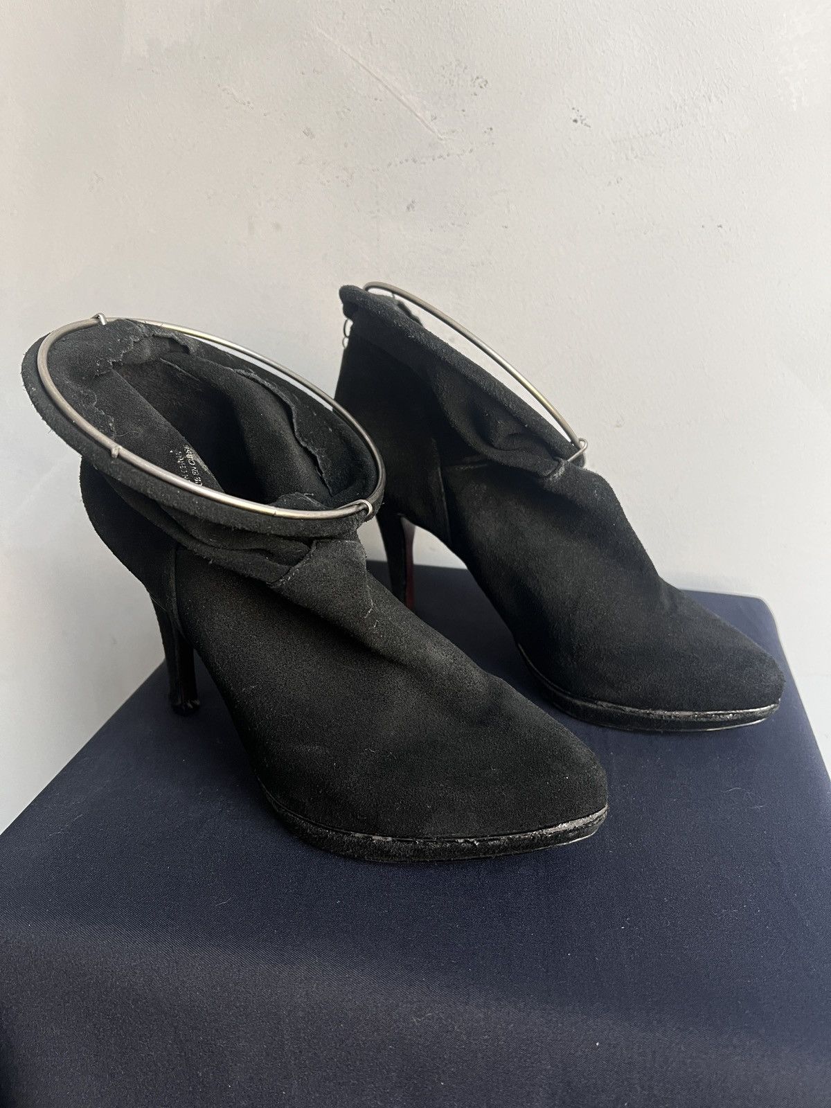 Diesel Diesel Black Leather Heels rick owens Archive Style 2000s Size US 7 / IT 37 - 1 Thumbnail