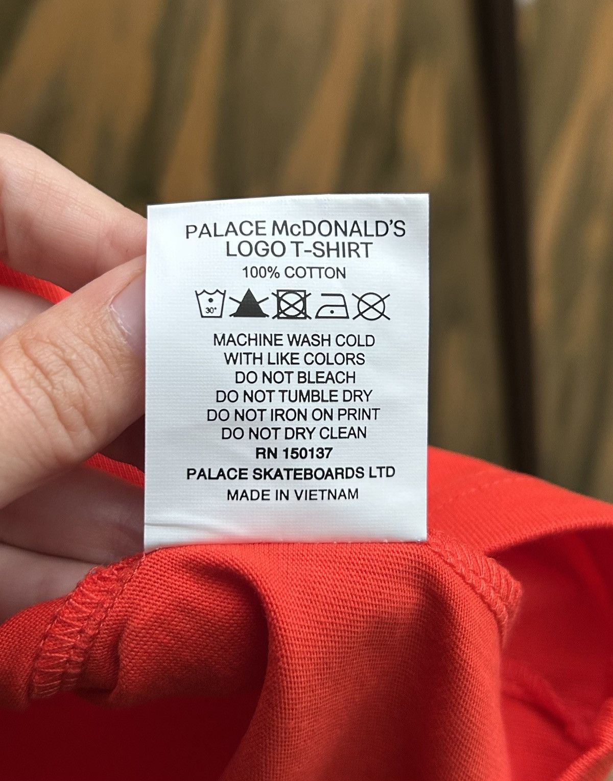 Palace Palace McDonald’s Logo Tee In Size M Red Size US M / EU 48-50 / 2 - 7 Thumbnail