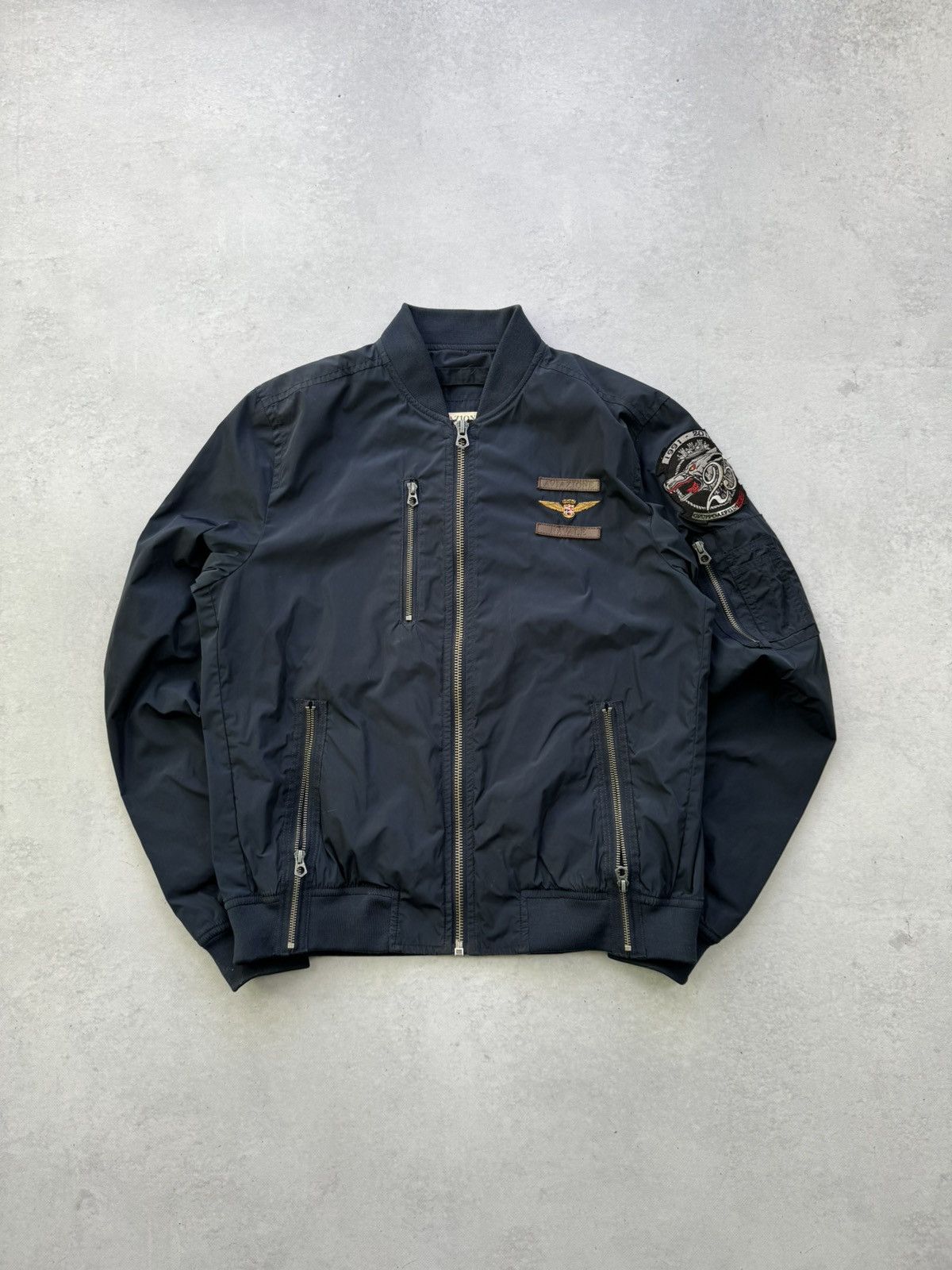 Aviazione Navale Marina Grupaer Nylon Bomber Jakcet