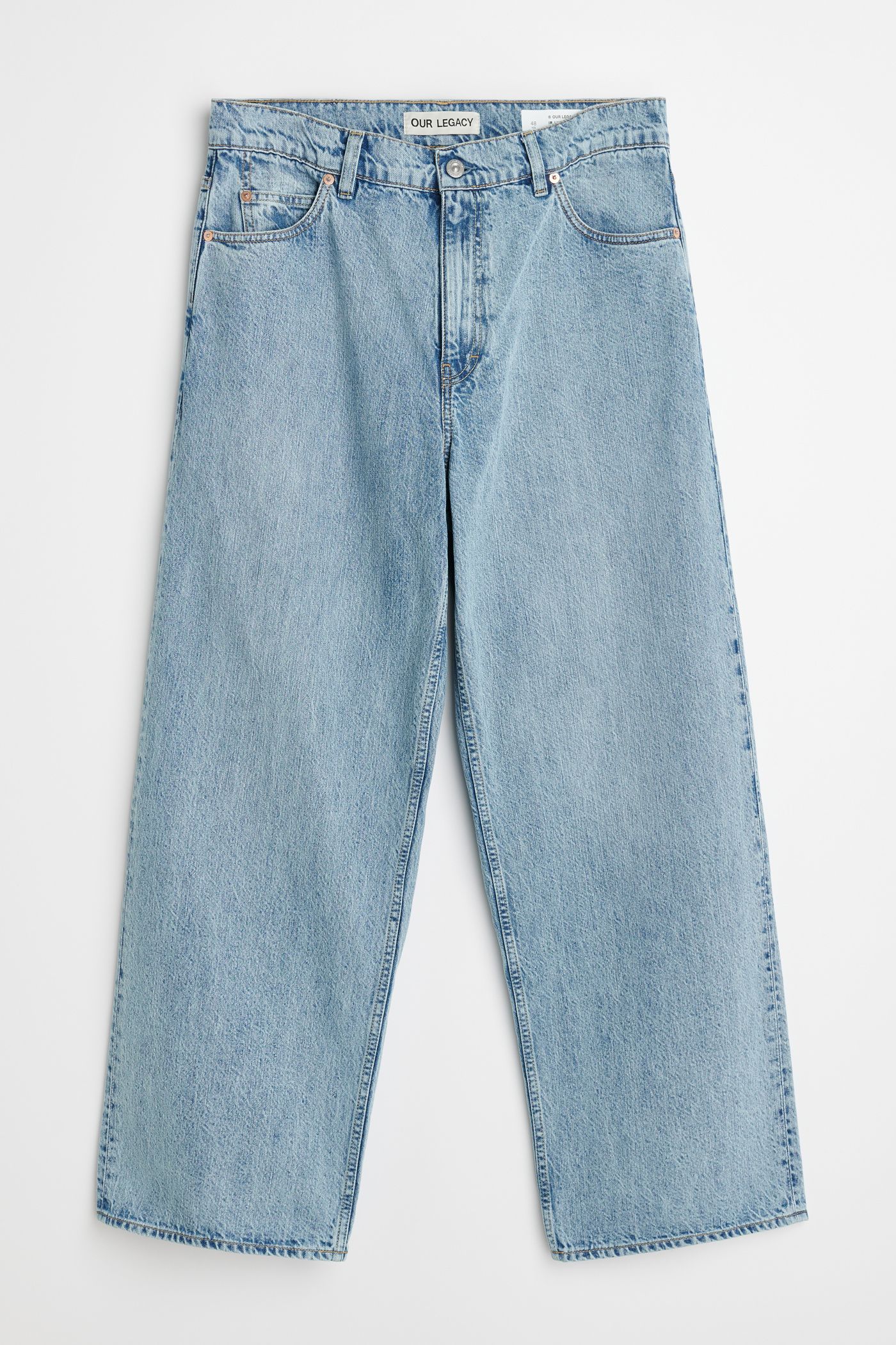 Pre-owned Our Legacy $420 Vast Cut Jeans • Rider Wash Denim Blue • 46 / 32