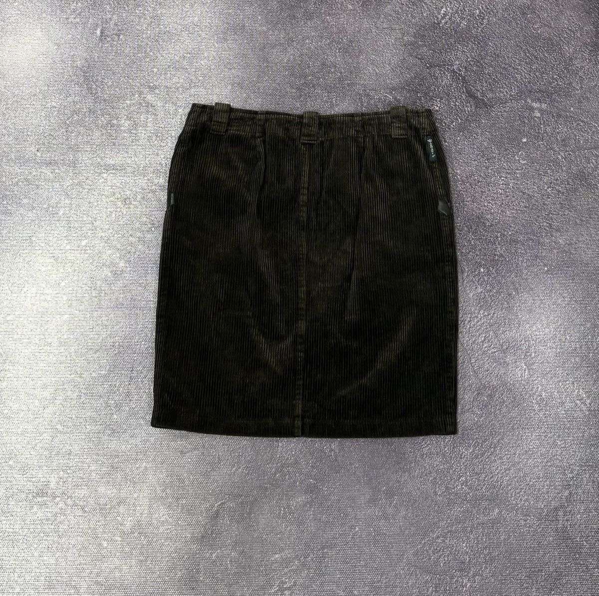 Armani Armani Jeans Vintage Women’s Corduroy Brown Rare Mini Skirt Size 26" / US 2 / IT 38 - 2 Thumbnail