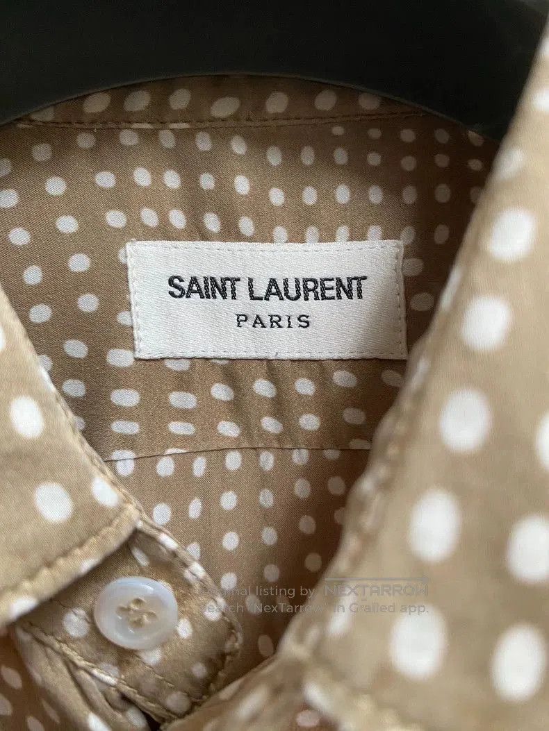 Other Saint Laurent Silk Polka Dot Shirt. Size US XL / EU 56 / 4 - 5 Thumbnail