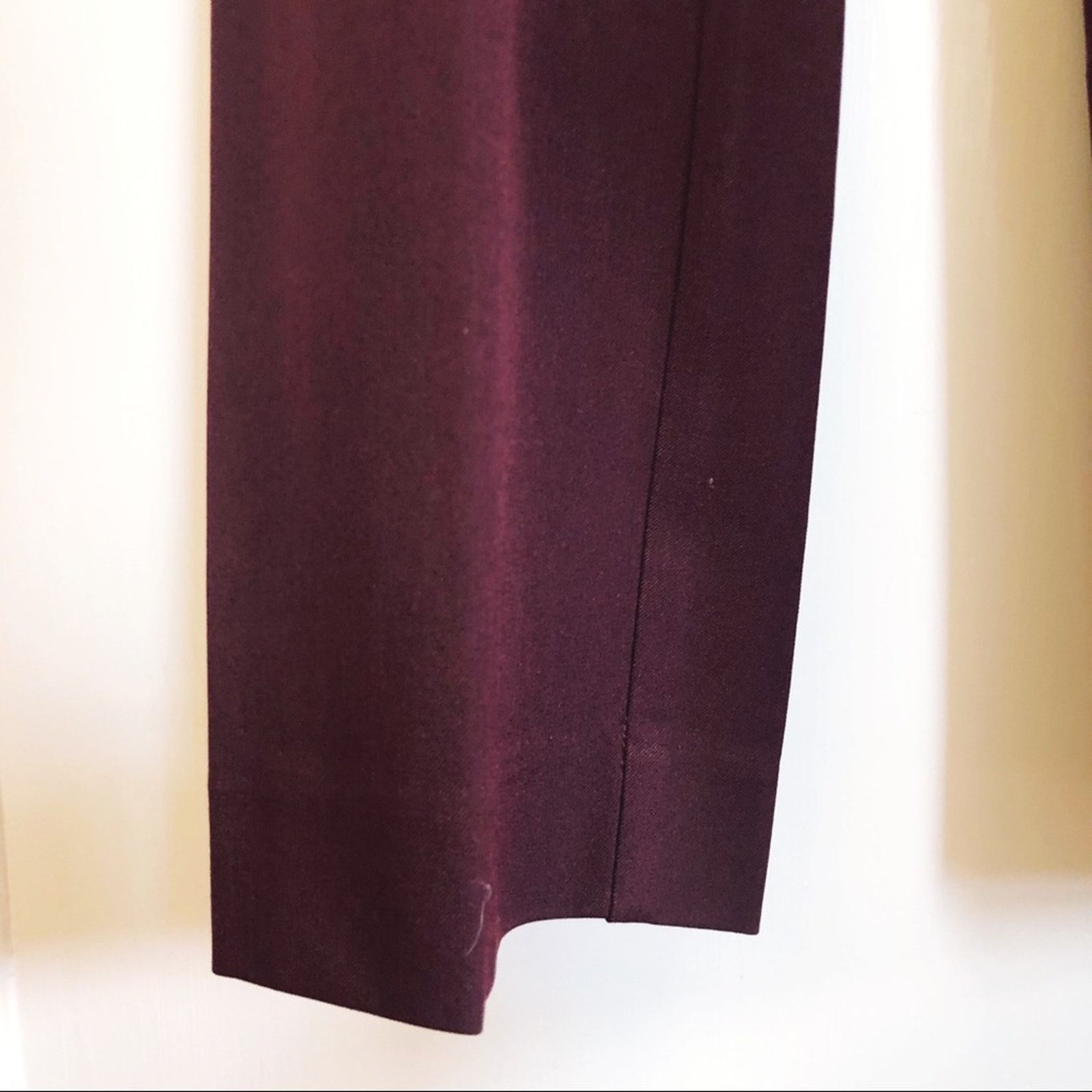 Ann Taylor Ann Taylor Maroon Modern Slim Leg Dress Pants Size 28" / US 6 / IT 42 - 5 Thumbnail