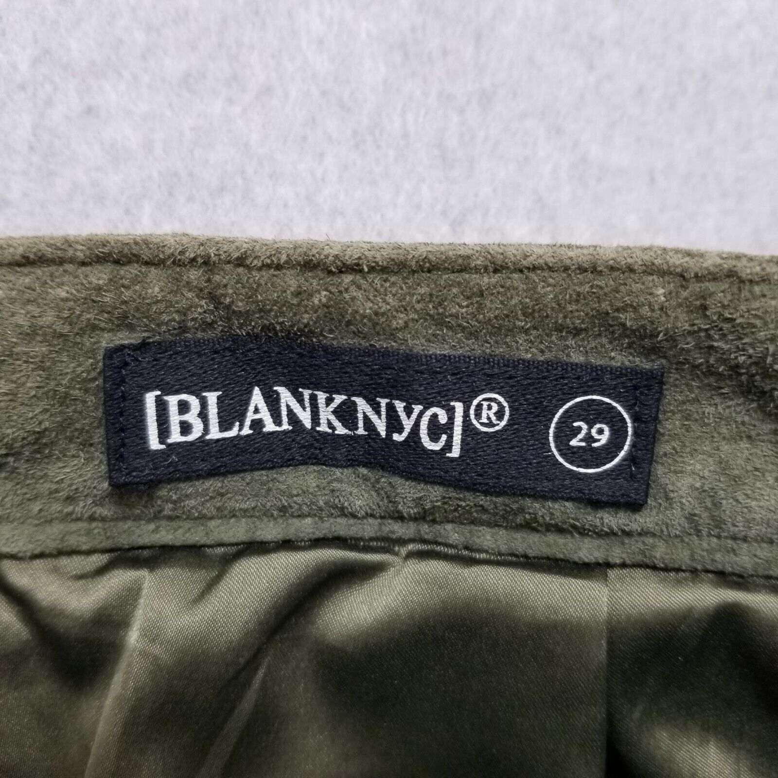 BLANKNYC BlankNYC Mini Skirt Womens 29 Green Pockets Zip 31x16 Size 29" - 5 Thumbnail