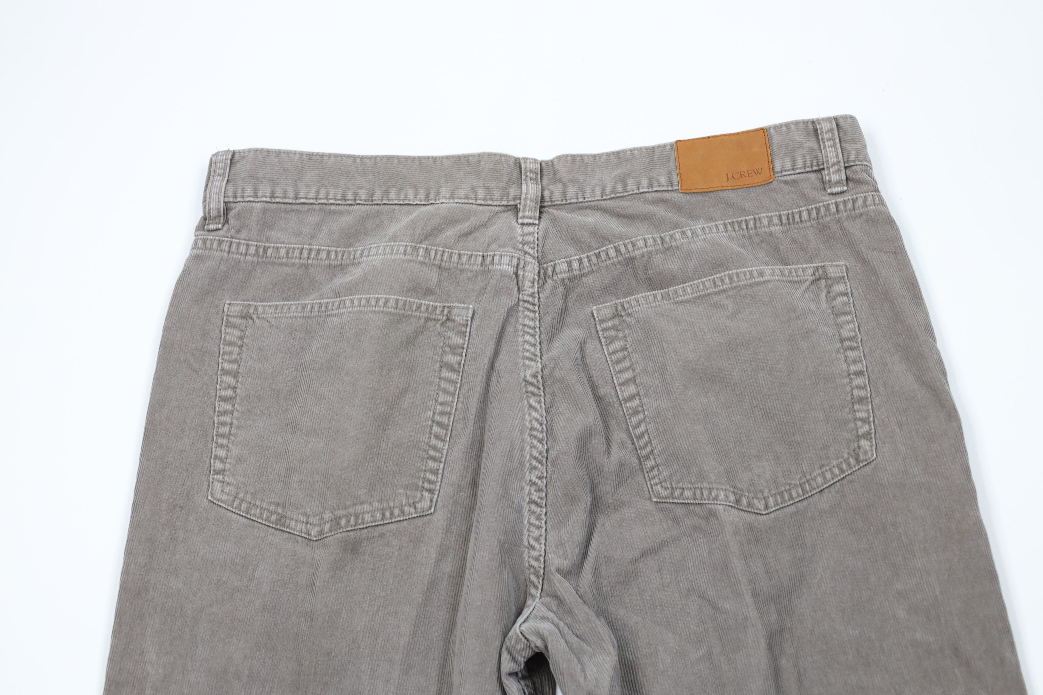 J.Crew × Vintage Vintage J Crew Wide Leg Corduroy Chino Pants Gray Cotton Size US 36 / EU 52 - 8 Thumbnail