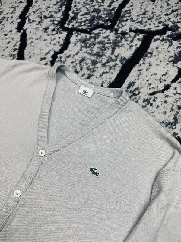 Lacoste Lacoste Cardigan Sweater Gray 3XL Size US XXL / EU 58 / 5 - 3 Thumbnail