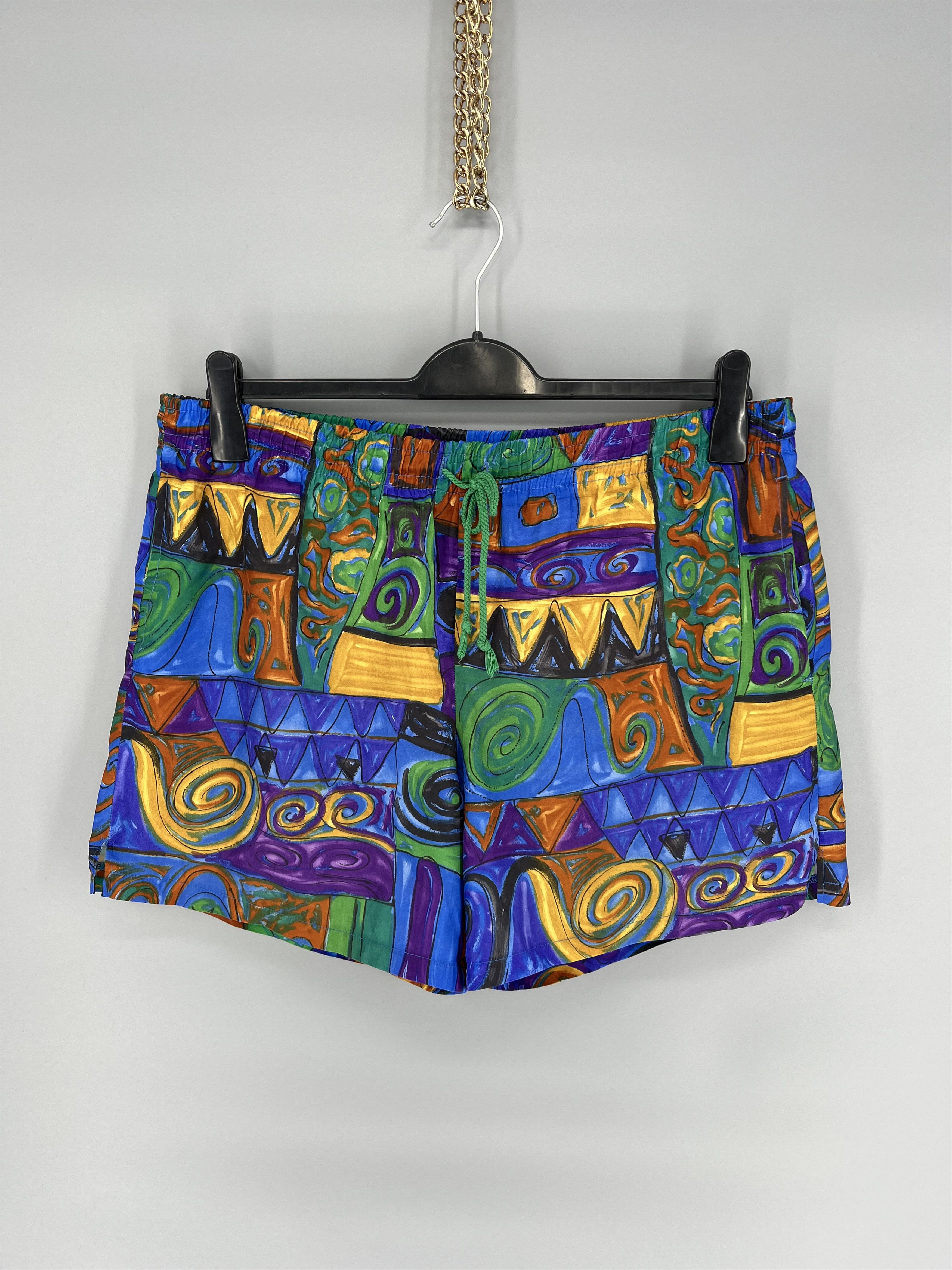 Vintage Vintage Y2K Art Streetwear Hawaiian Shorts Fashion Grailed Size US 33 - 1 Thumbnail